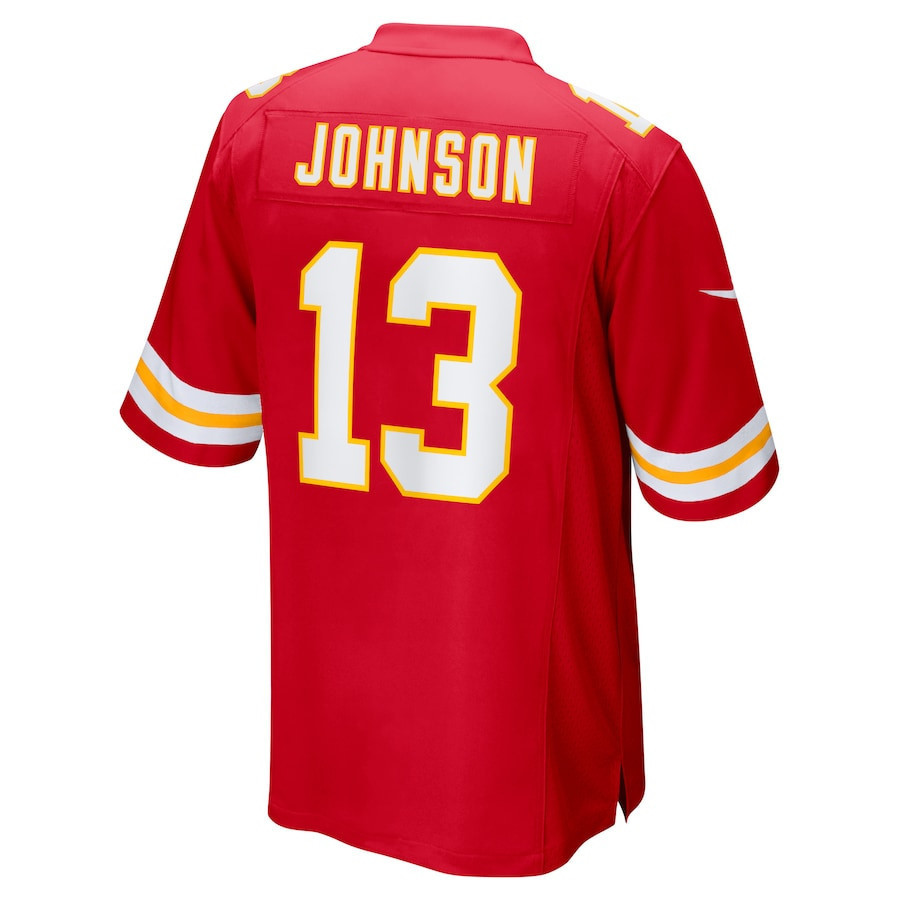 Nazeeh Johnson #13 Kansas City Chiefs Super Bowl LIX YOUTH Jersey - Red