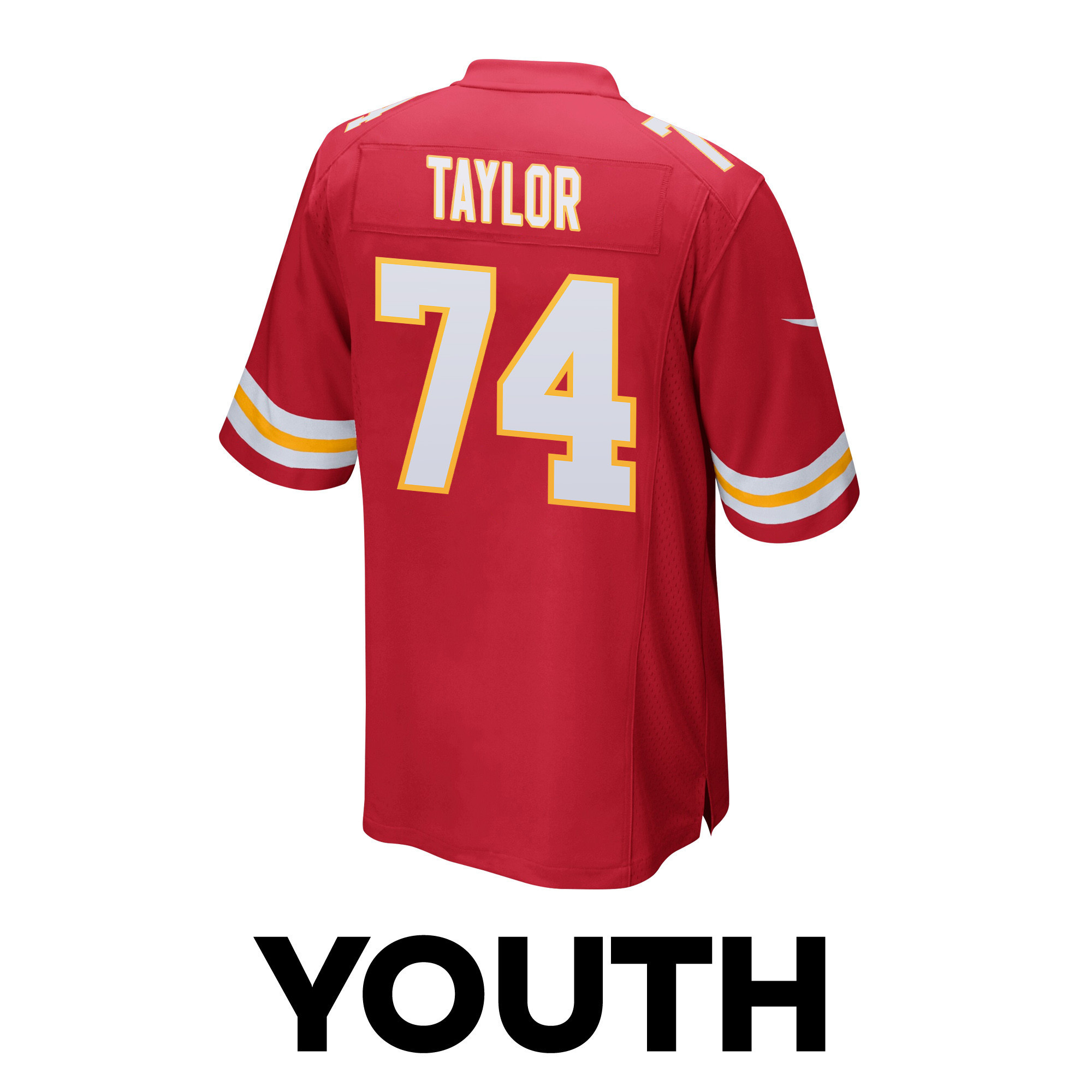 Jawaan Taylor 74 Kansas City Chiefs Super Bowl LVIII Patch Game YOUTH Jersey - Red