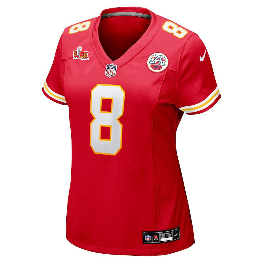 DeAndre Hopkins #8 Kansas City Chiefs Super Bowl LIX Women's Jersey - Red
