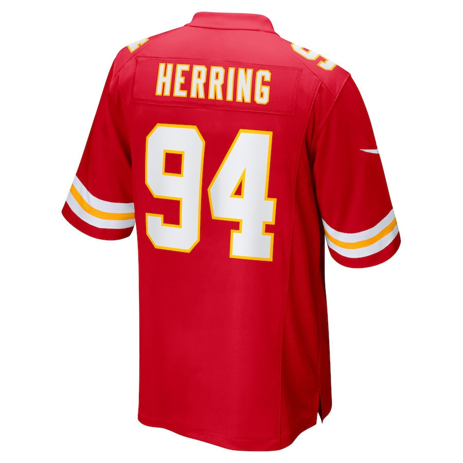Malik Herring #94 Kansas City Chiefs Super Bowl LIX YOUTH Jersey - Red