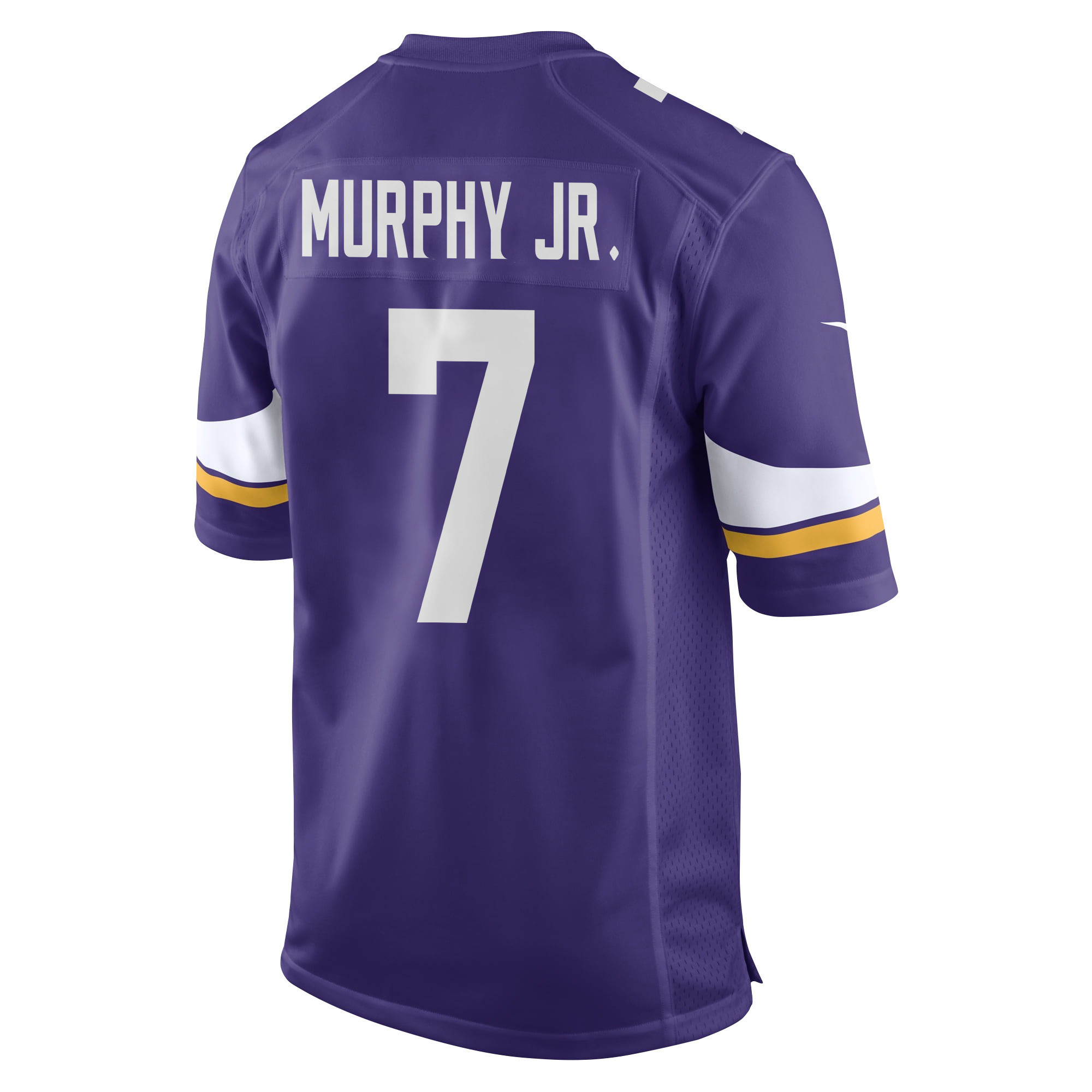 Byron Murphy Jr. 7 Minnesota Vikings Super Bowl LIX New Orleans Patch Game Men Jersey - Purple