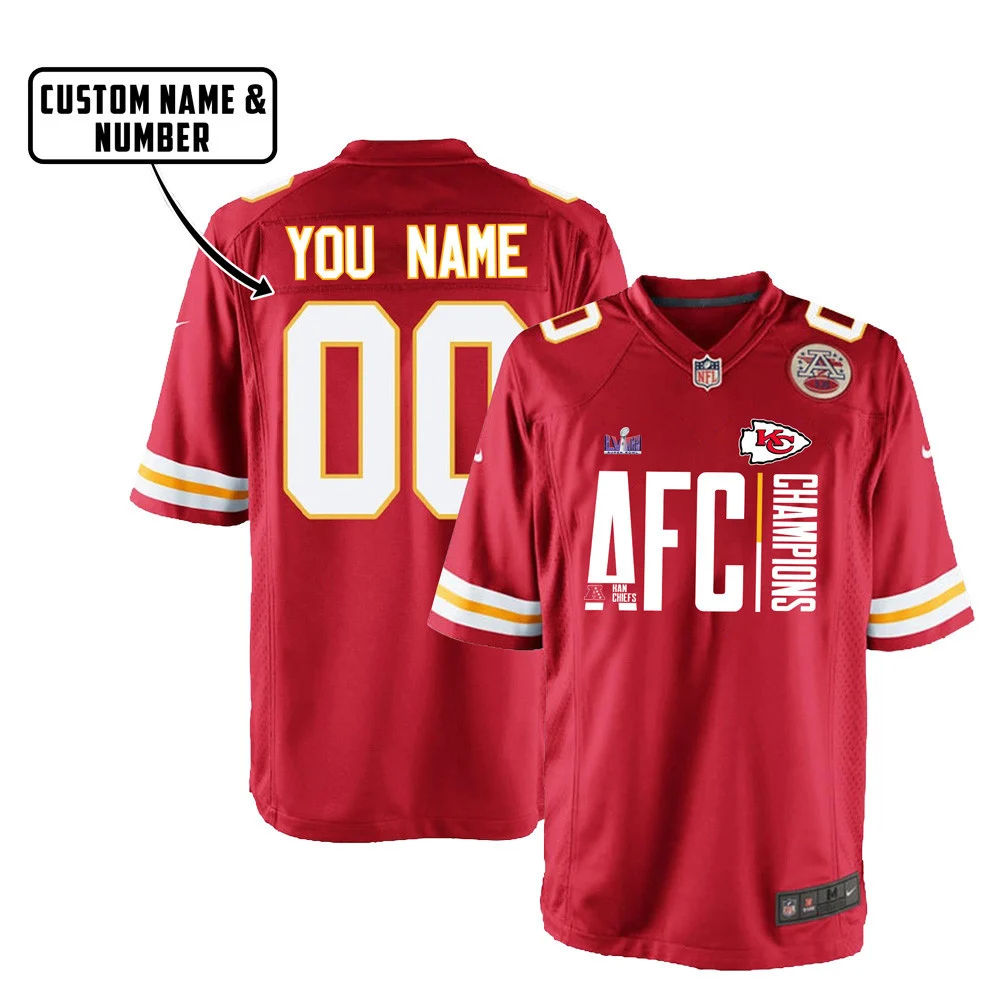 Kansas City Chiefs AFC Super Bowl LVIII Game YOUTH Jersey - Red
