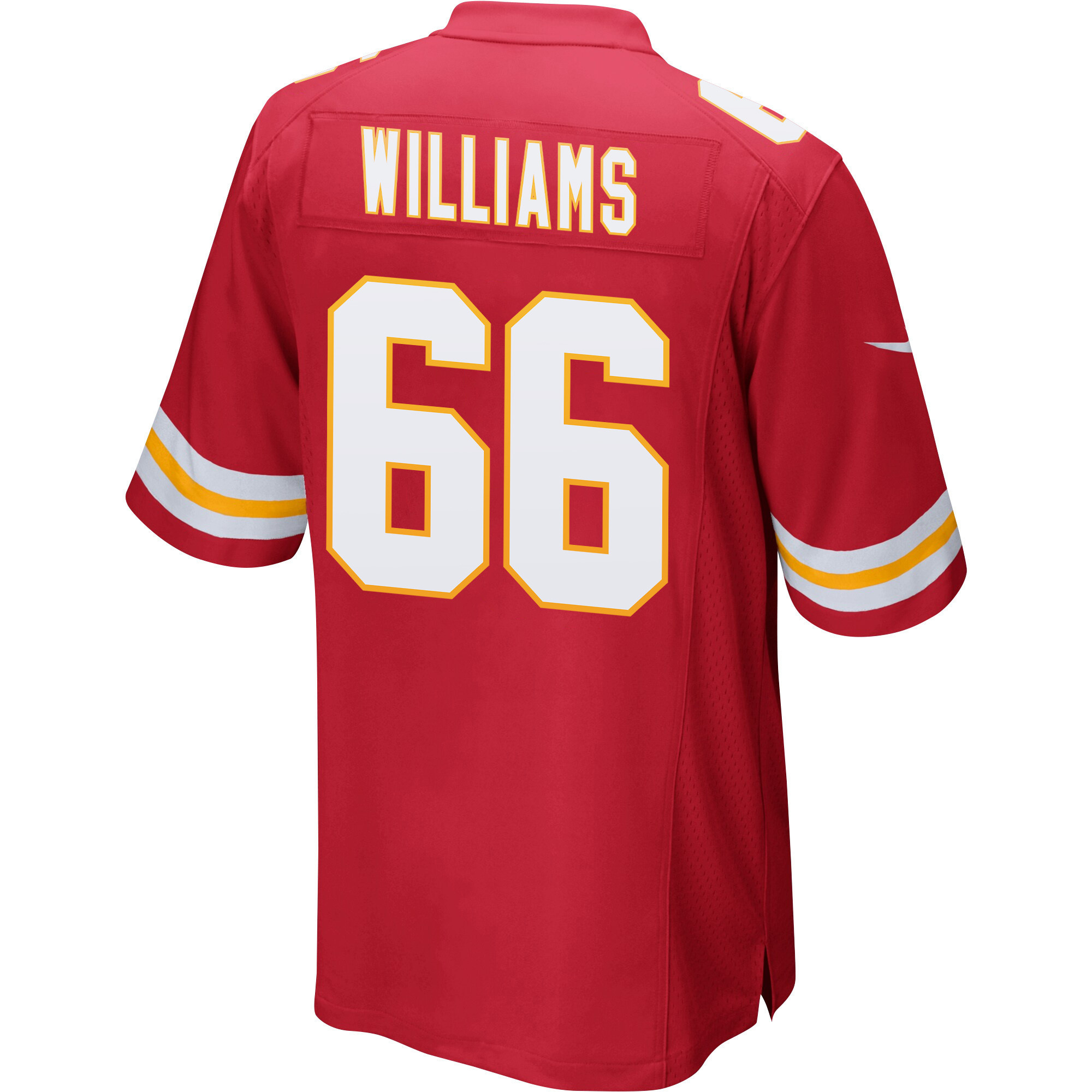 Brandon Williams 66 Kansas City Chiefs Super Bowl LVII Champions 3 Stars Men Game Jersey - Red
