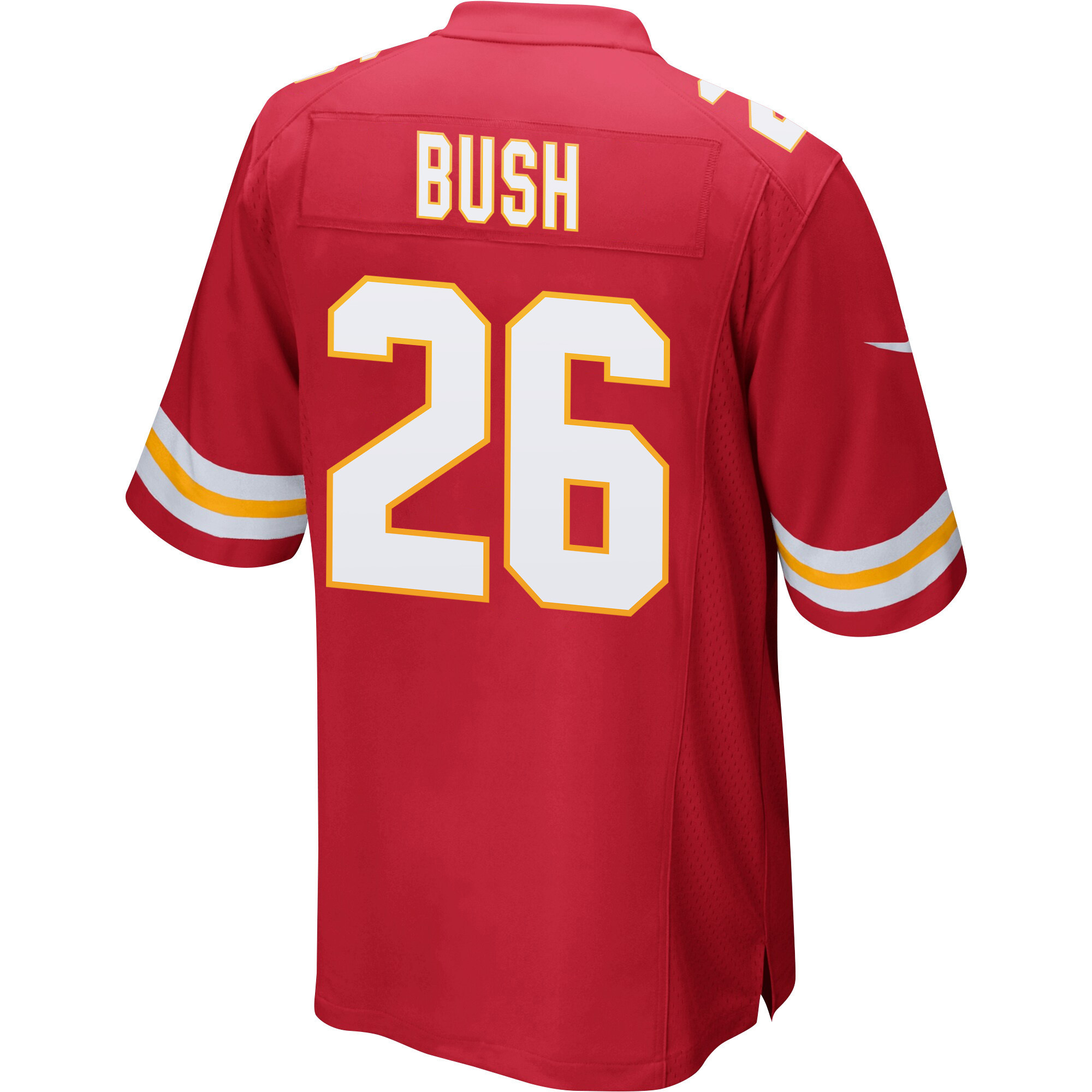 Deon Bush 26 Kansas City Chiefs Super Bowl LVII Champions 3 Stars Men Game Jersey - Red