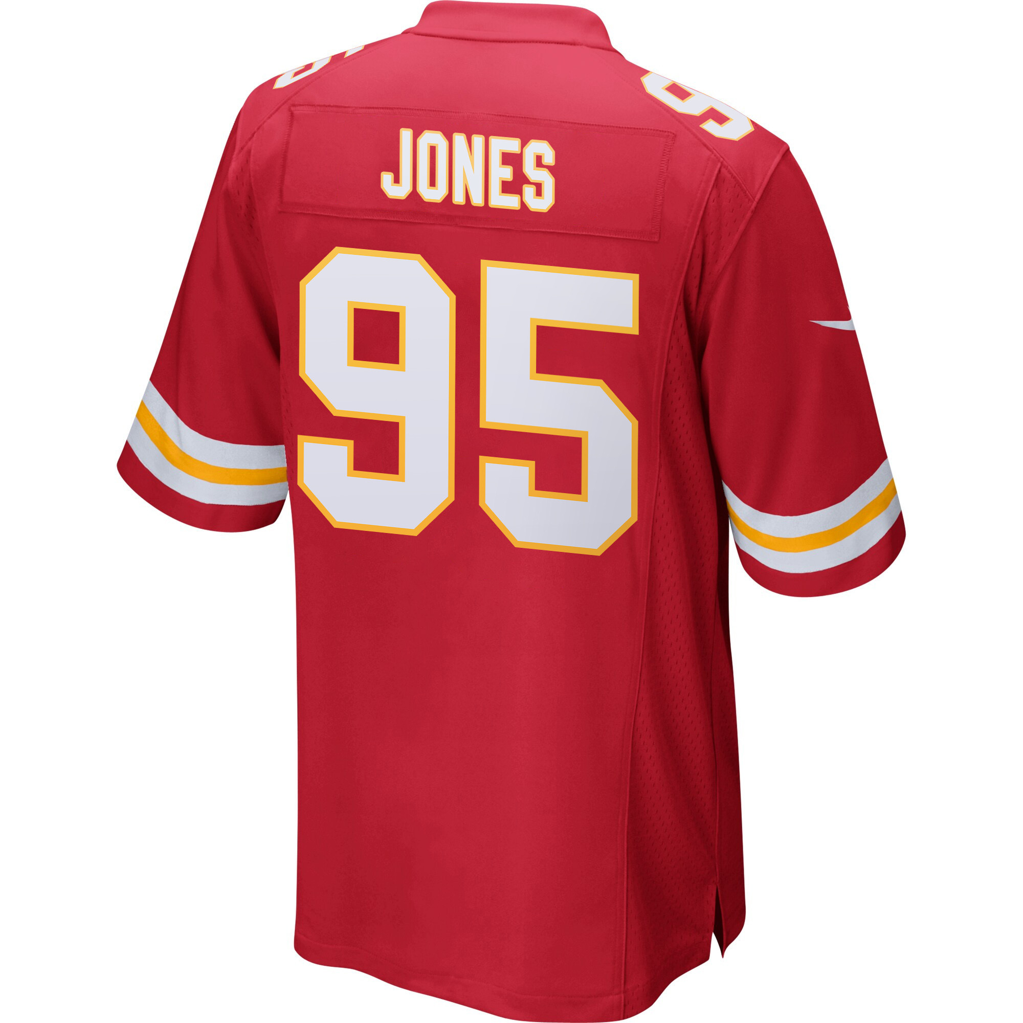 Chris Jones 95 Kansas City Chiefs Super Bowl LIX New Orleans Patch Game Men Jersey - Red
