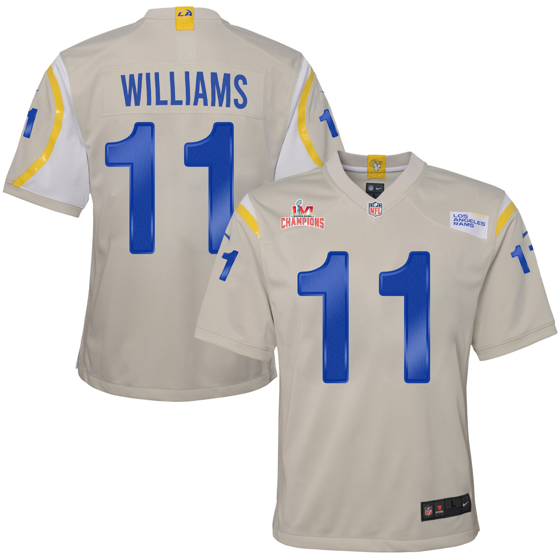 Super Bowl LVI Champions Los Angeles Rams Darious Williams 11 Bone Youth's Jersey Jersey