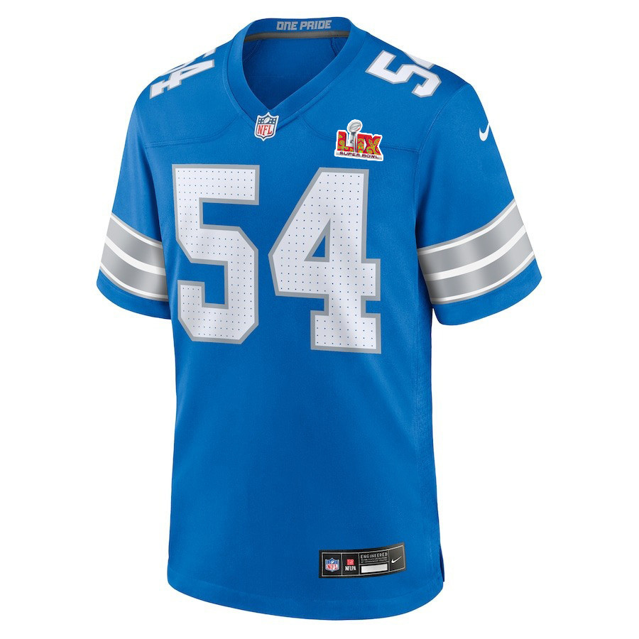 Alim McNeill #54 Detroit Lions Super Bowl LIX YOUTH Jersey - Blue