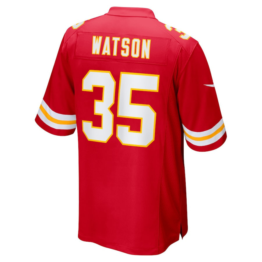 Jaylen Watson #35 Kansas City Chiefs Super Bowl LIX Jersey - Men's - Red