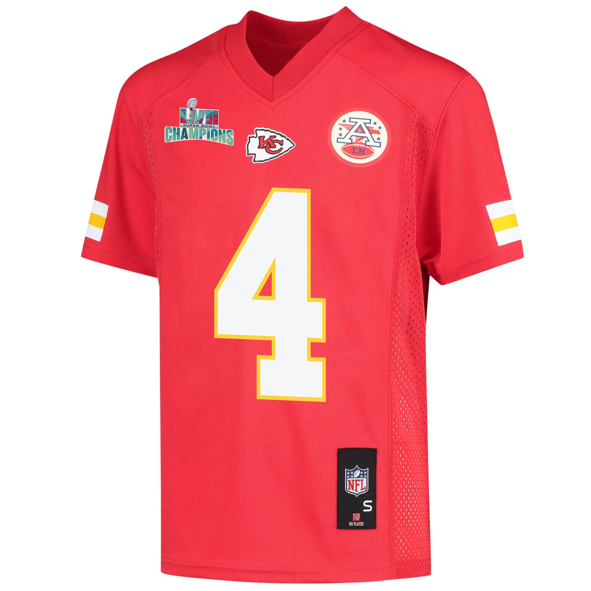 Chad Henne 4 Kansas City Chiefs Super Bowl LVII Champions Youth Game Jersey - Red