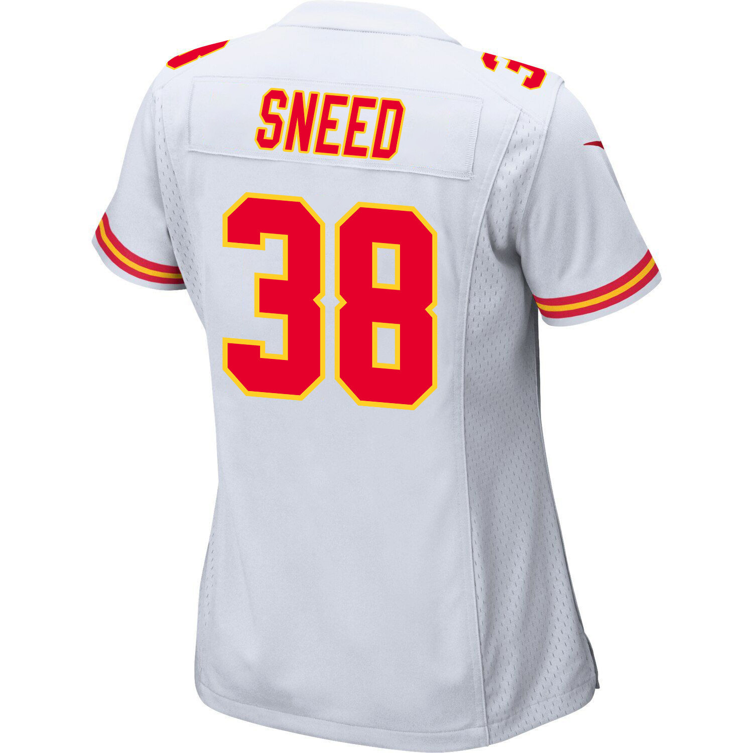 La'Mical Perine 29 Kansas City Chiefs Super Bowl LVIII Patch Game Women Jersey - White