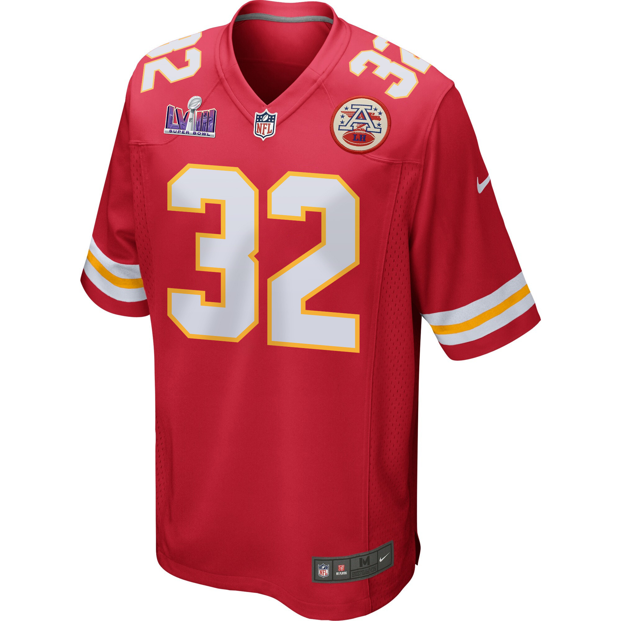 Nick Bolton 32 Kansas City Chiefs Super Bowl LVIII Patch Game Men Jersey - Red