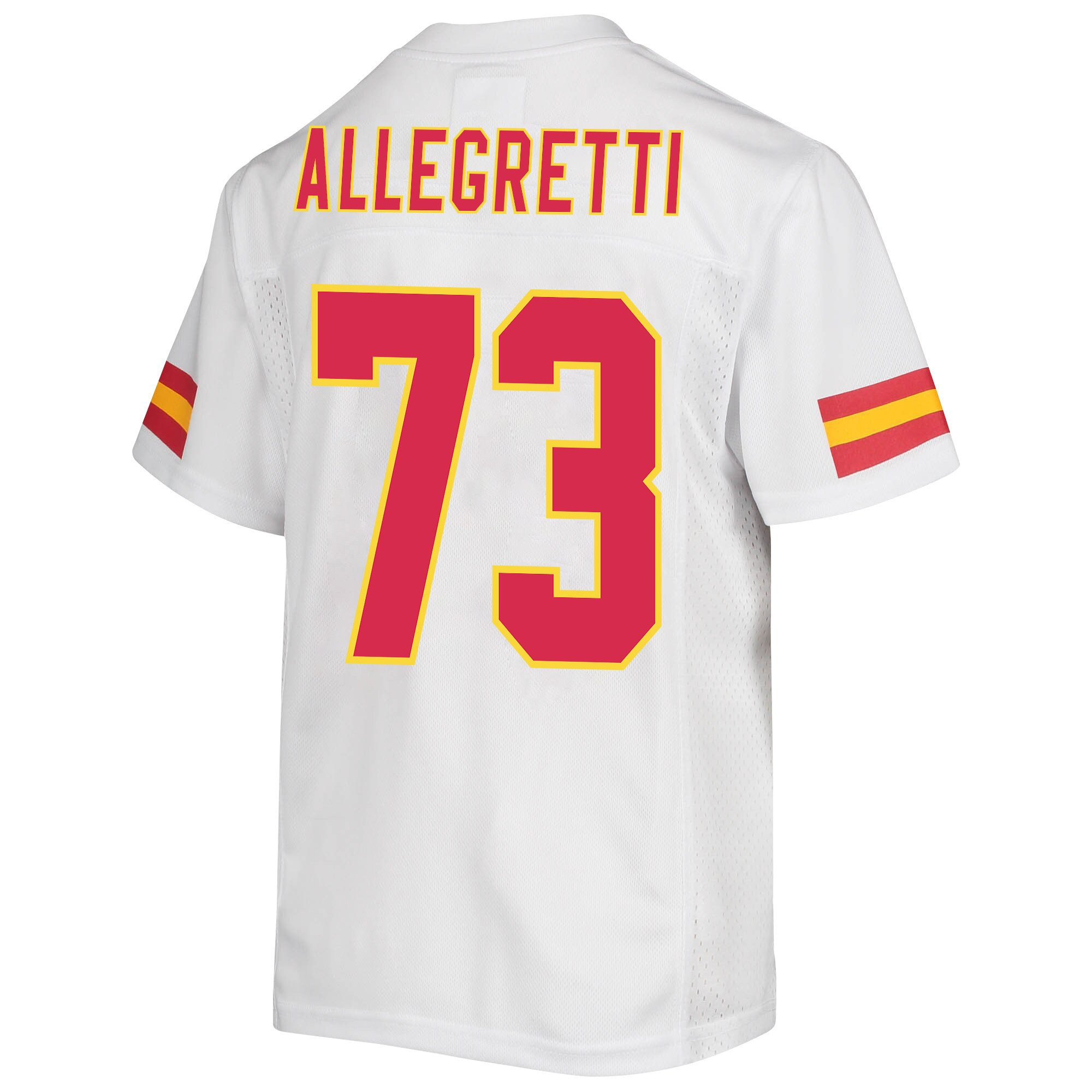Nick Allegretti 73 Kansas City Chiefs Super Bowl LVII Champions Men Game Jersey - White