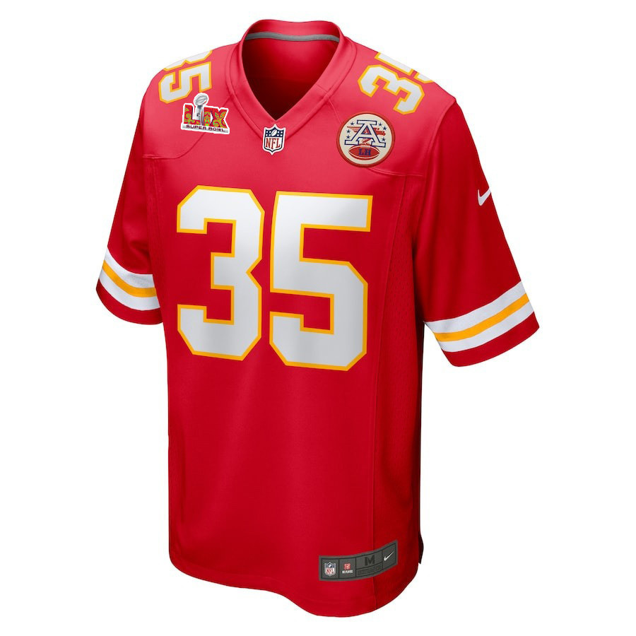 Jaylen Watson #35 Kansas City Chiefs Super Bowl LIX YOUTH Jersey - Red