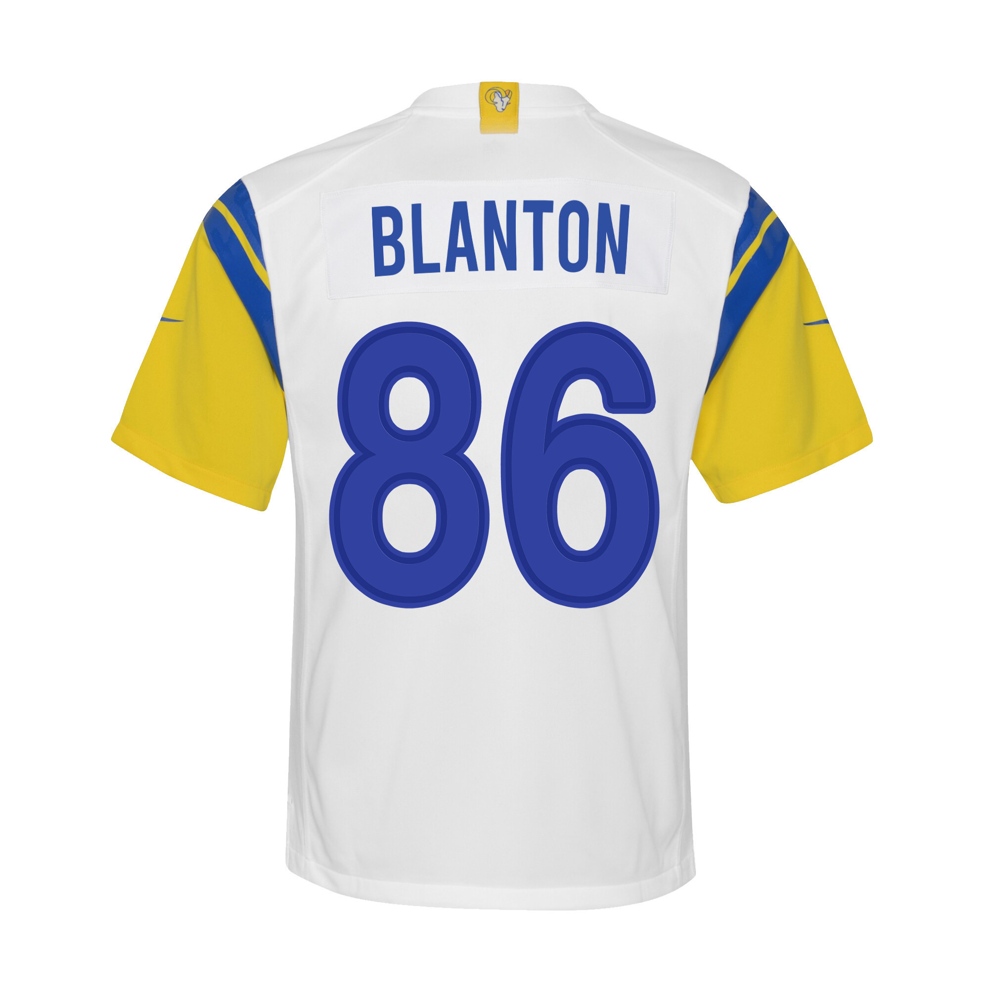 Super Bowl LVI Champions Los Angeles Rams Kendall Blanton 86 White Youth's Jersey Jersey
