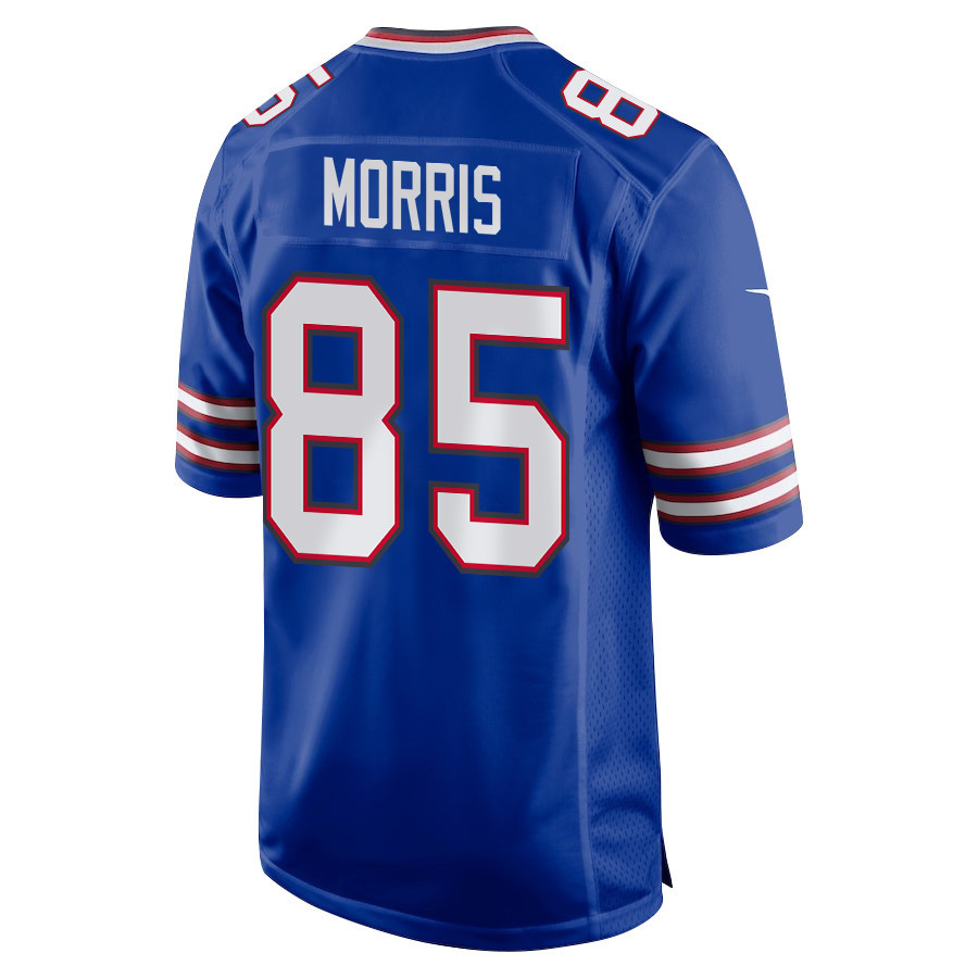 Quintin Morris 85 Buffalo Bills Super Bowl LIX New Orleans Patch Game Men Jersey - Royal