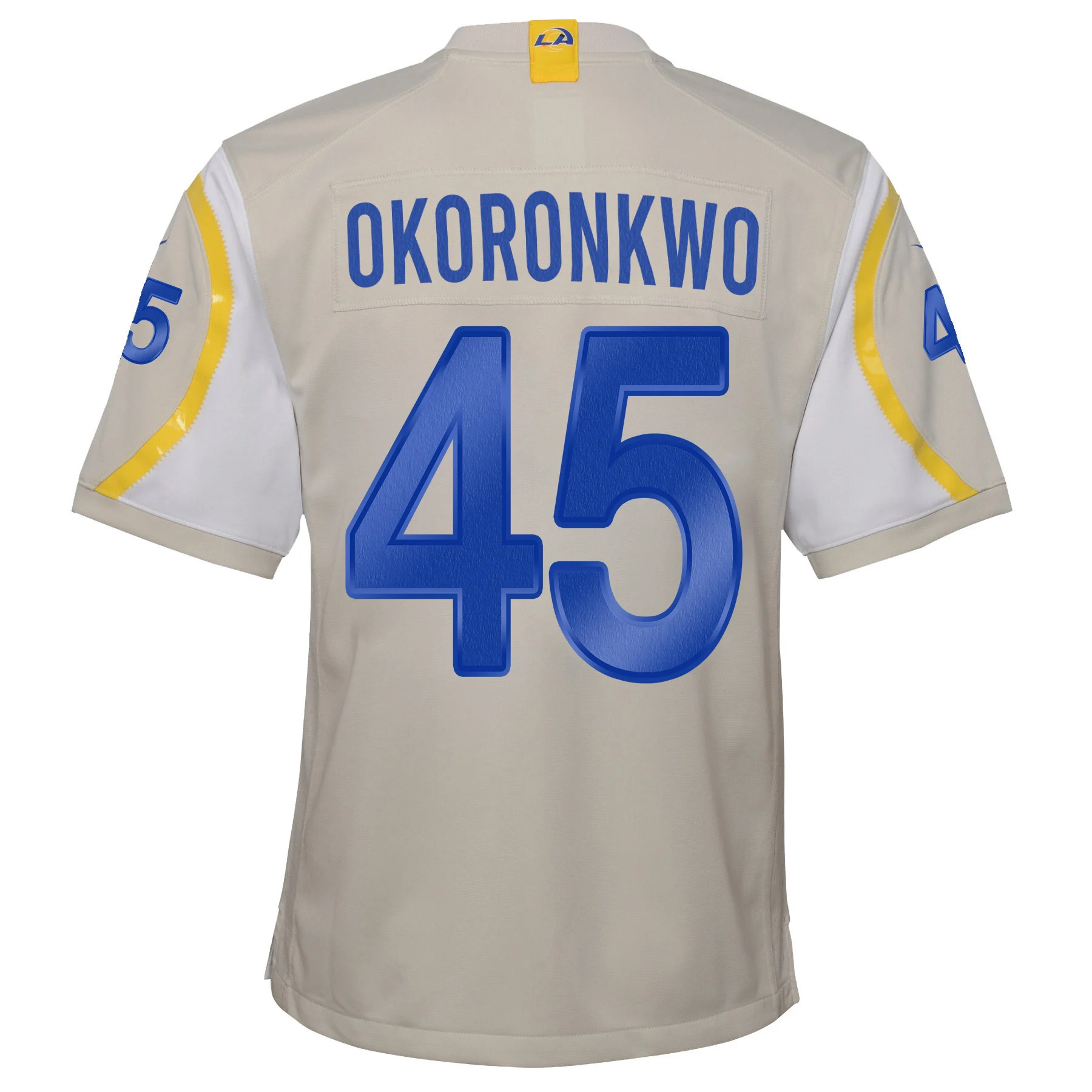 Super Bowl LVI Champions Los Angeles Rams Ogbonnia Okoronkwo 45 Bone Youth's Jersey Jersey