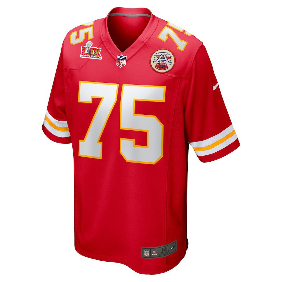 Ethan Driskell #75 Kansas City Chiefs Super Bowl LIX YOUTH Jersey - Red