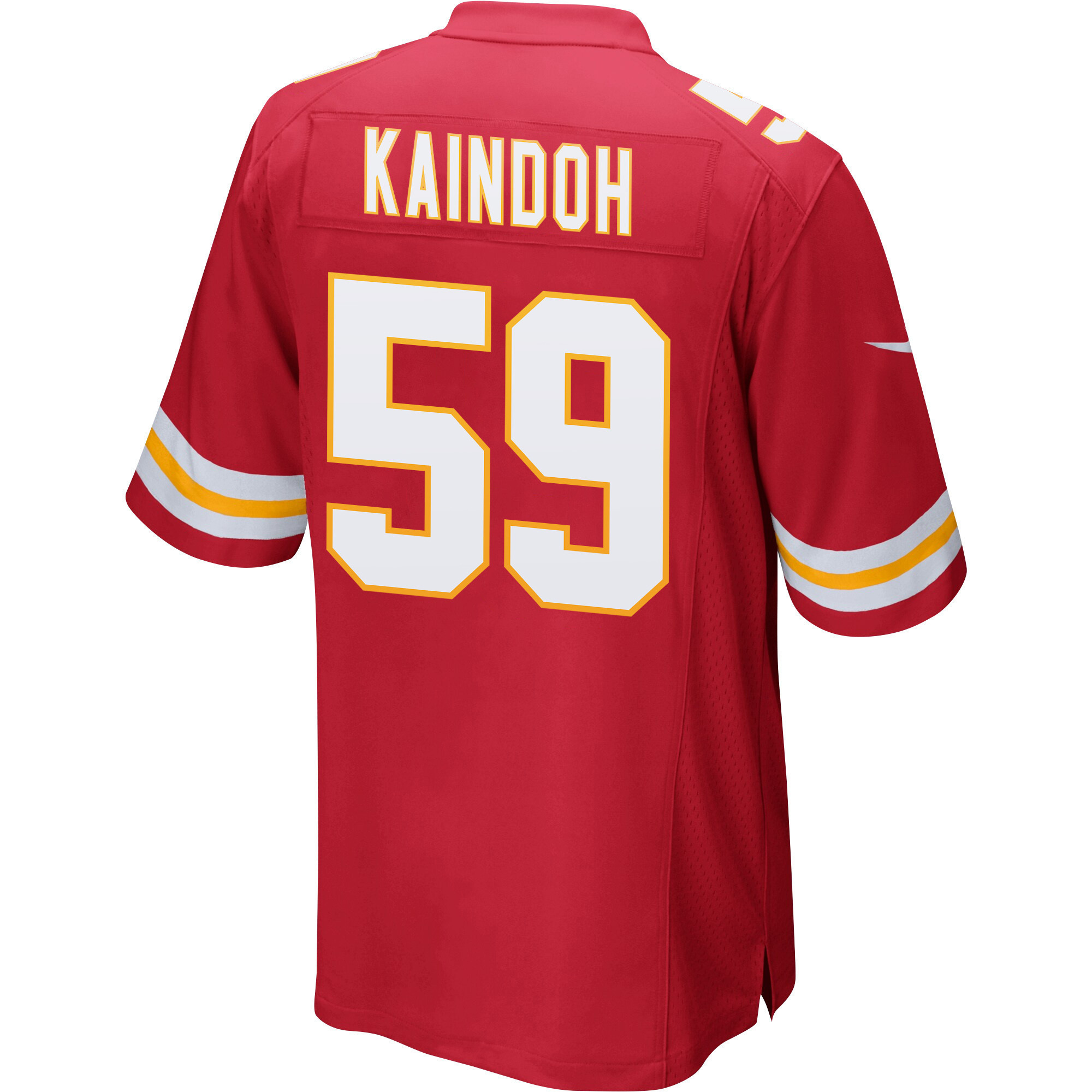 Joshua Kaindoh 59 Kansas City Chiefs Super Bowl LVII Champions Men Game Jersey - Red