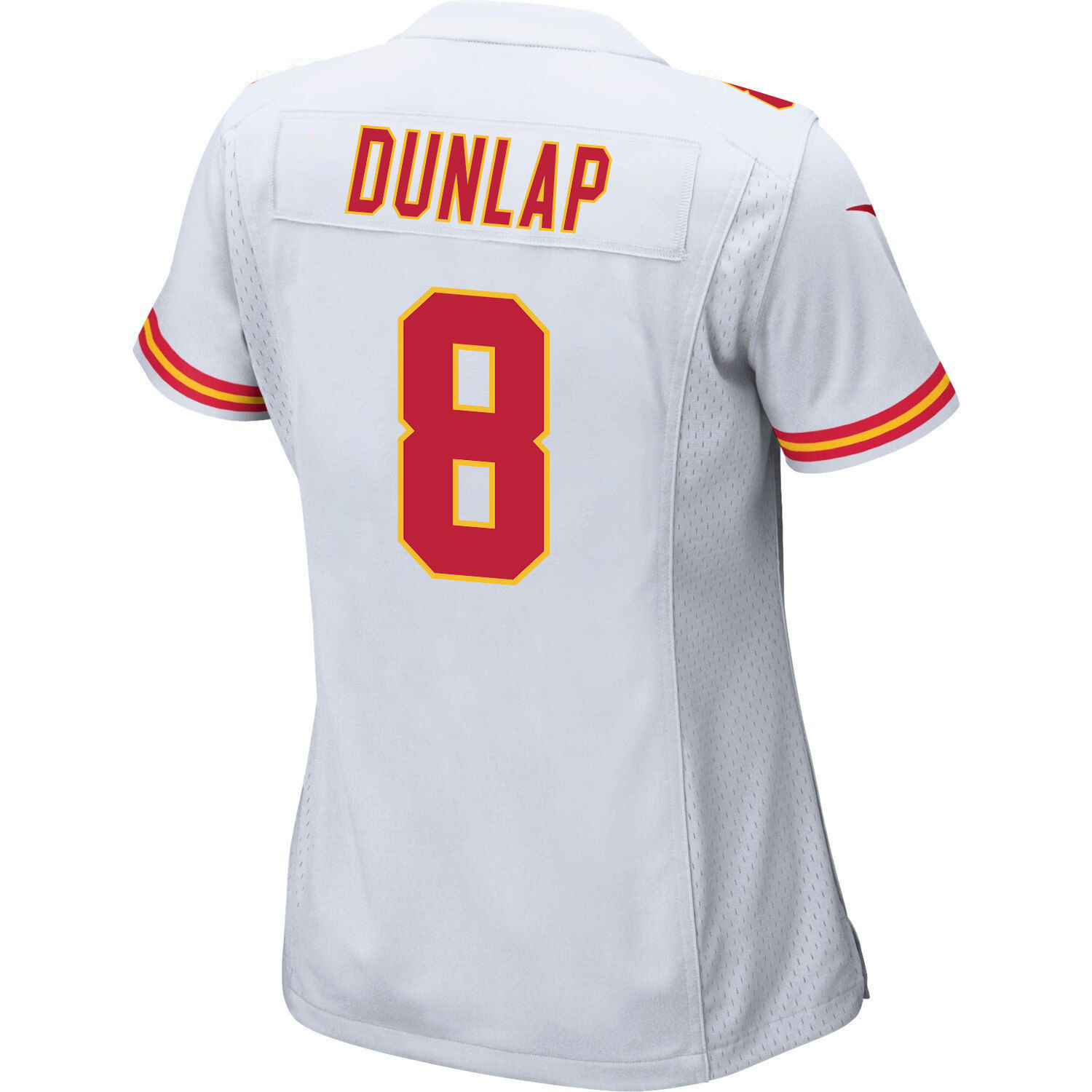 Carlos Dunlap 8 Kansas City Chiefs Super Bowl LVII Champions 3 Stars Women Game Jersey - White