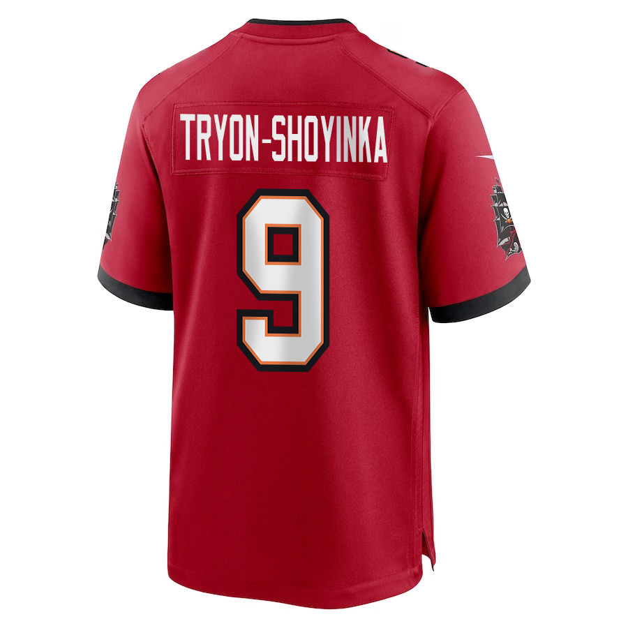 Joe Tryon-Shoyinka 9 Tampa Bay Buccaneers Super Bowl LIX New Orleans Patch Game Men Jersey - Red