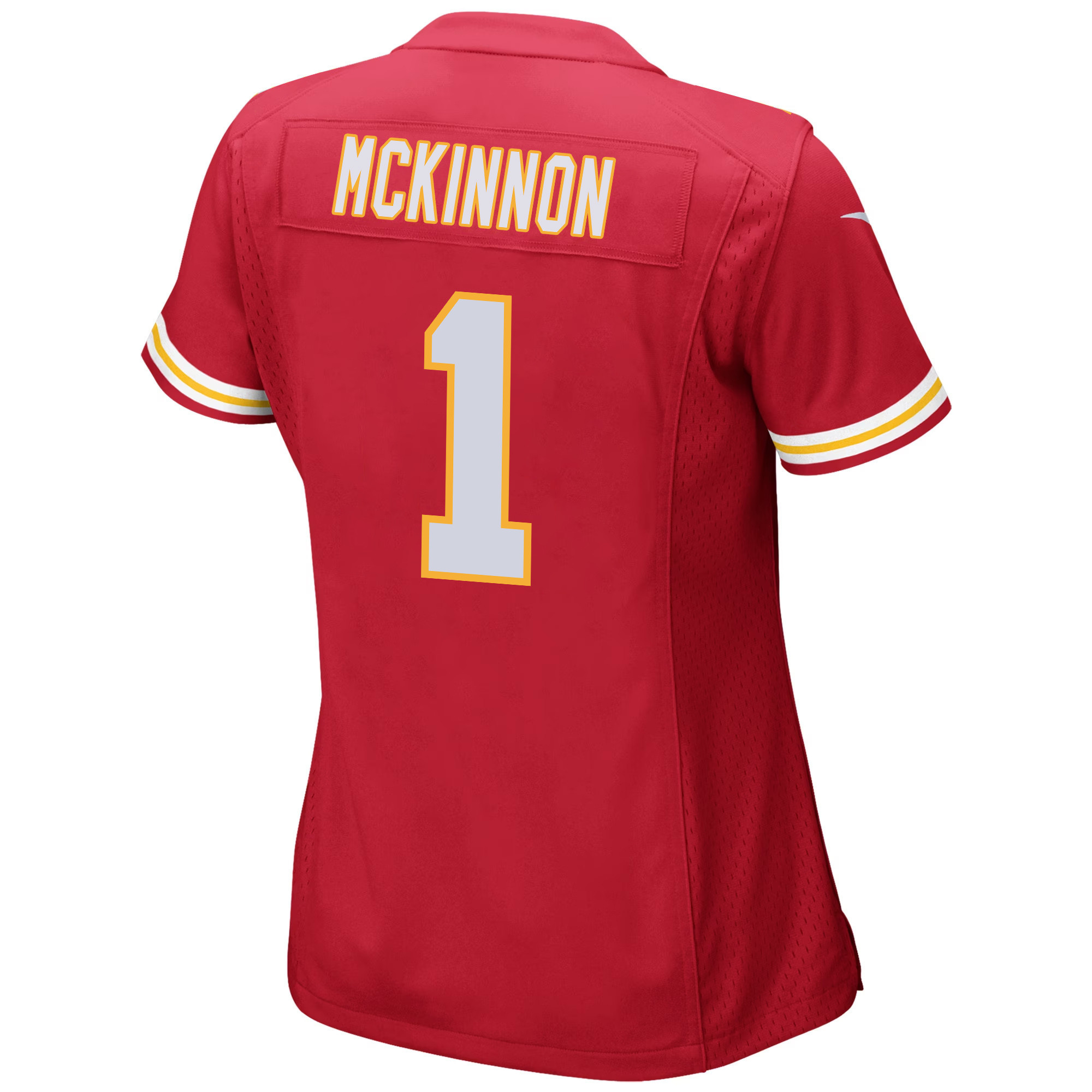 Jerick McKinnon 1 Kansas City Chiefs Super Bowl LVIII Patch Game Women Jersey - Red