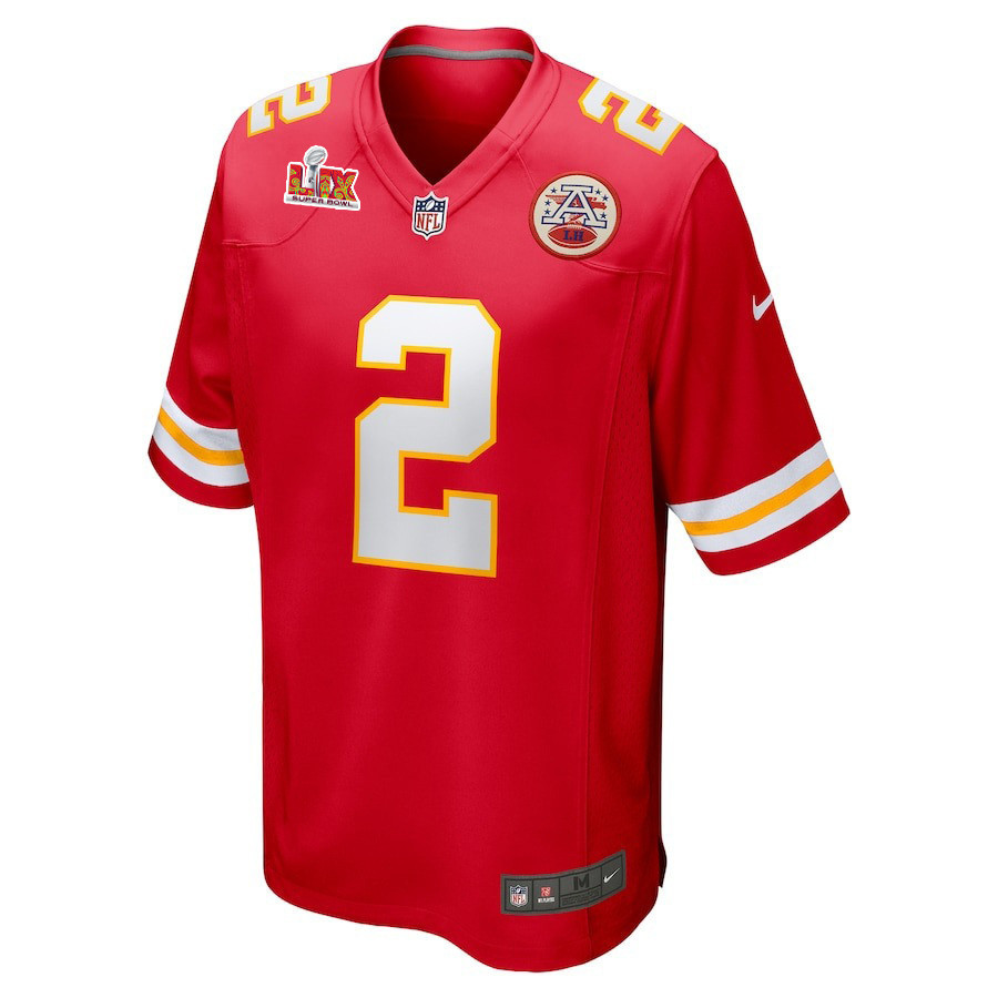 Joshua Williams #2 Kansas City Chiefs Super Bowl LIX Jersey - Men's - Red
