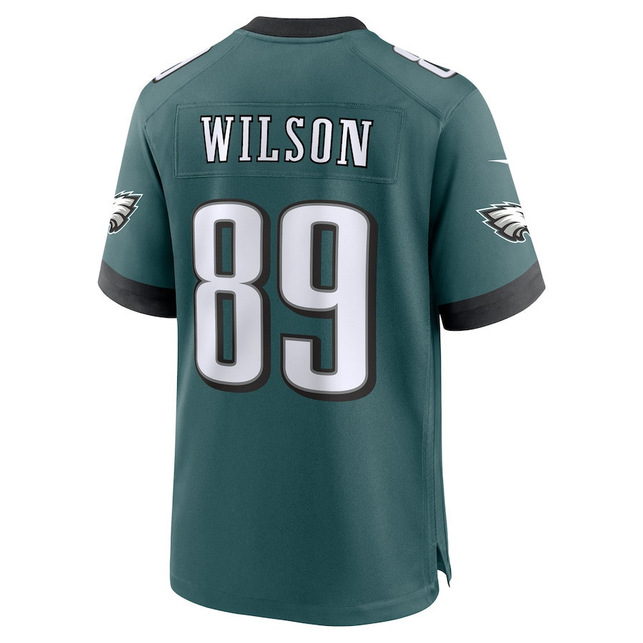 Johnny Wilson #89 Philadelphia Eagles Super Bowl LIX YOUTH Jersey - Midnight Green