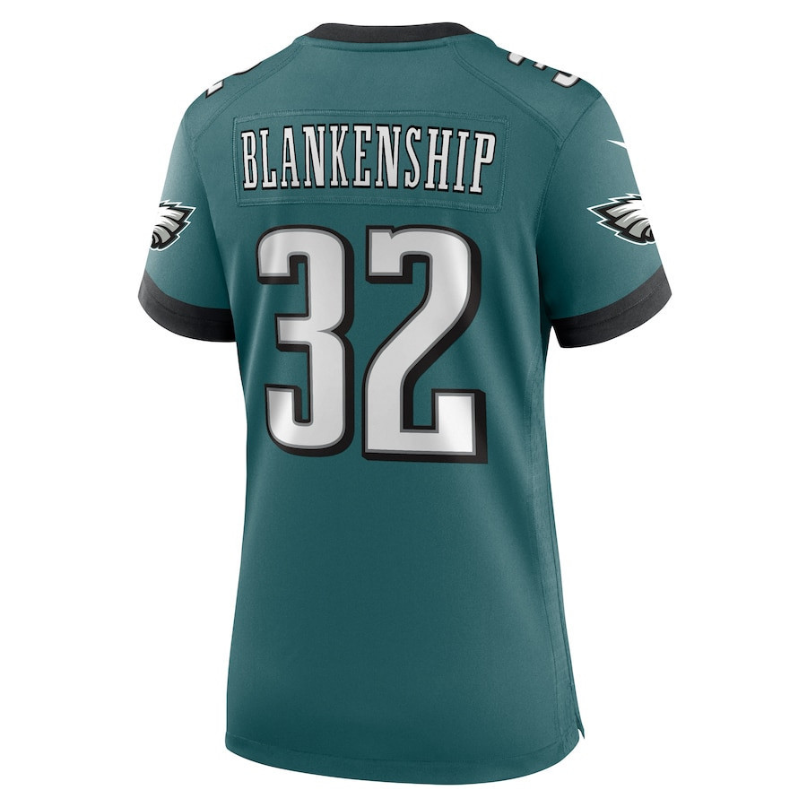 Reed Blankenship #32 Philadelphia Eagles Super Bowl LIX Women's Jersey - Midnight Green