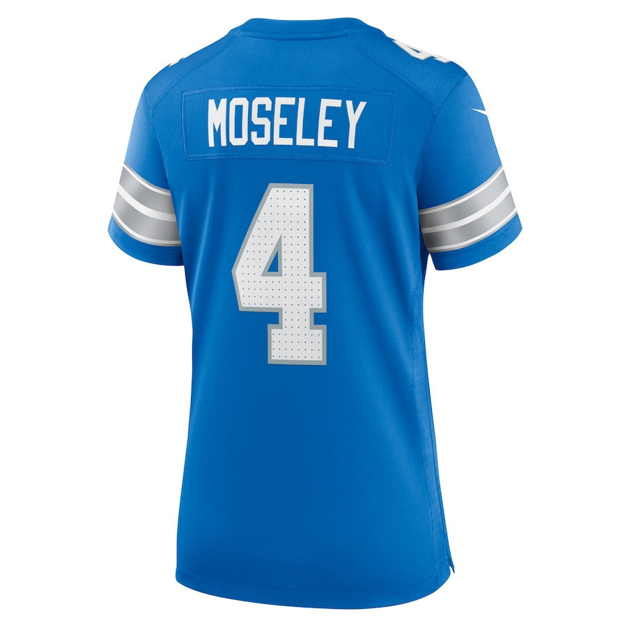 Emmanuel Moseley #4 Detroit Lions Super Bowl LIX Women's Jersey - Blue