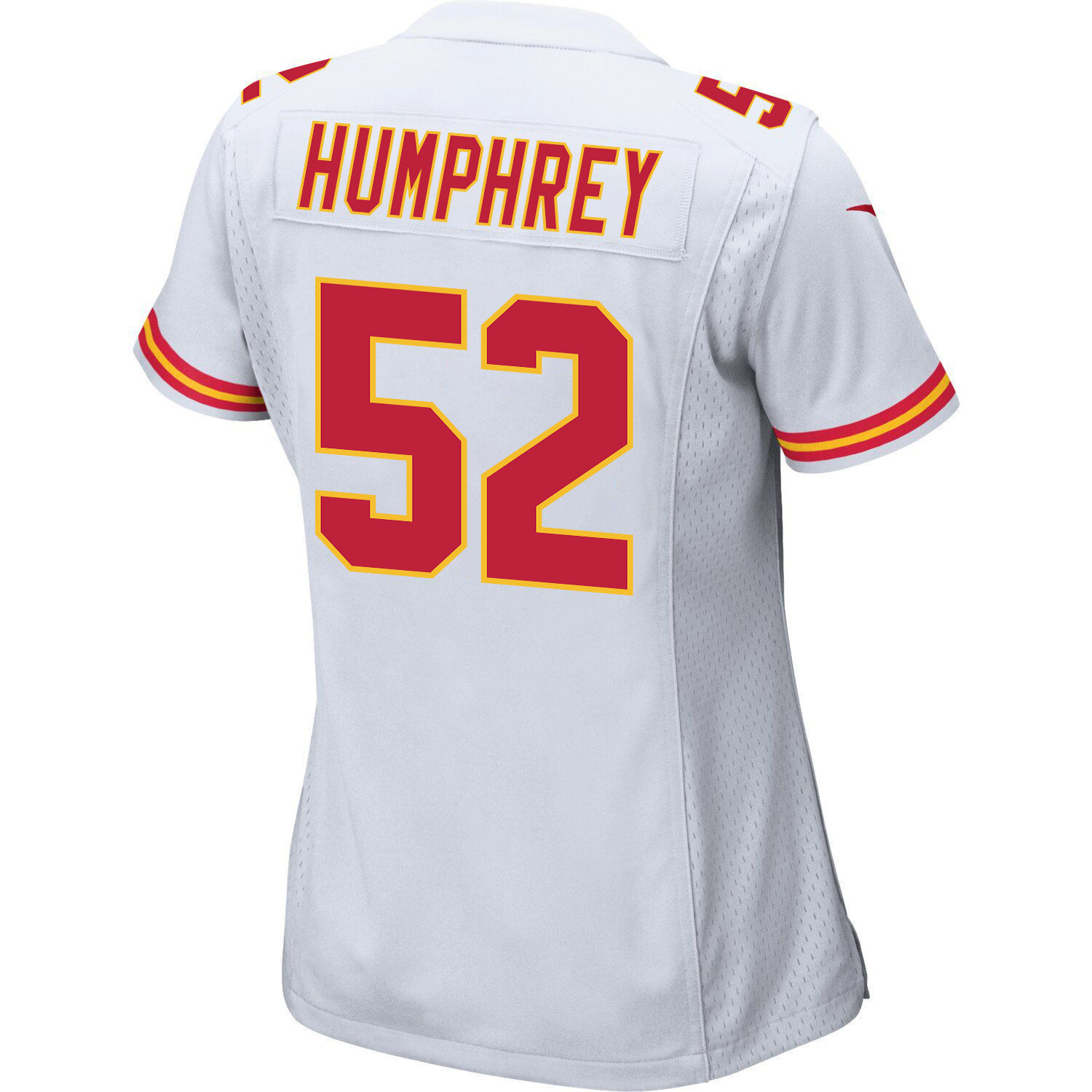 Creed Humphrey 52 Kansas City Chiefs Super Bowl LVII Champions 3 Stars Women Game Jersey - White