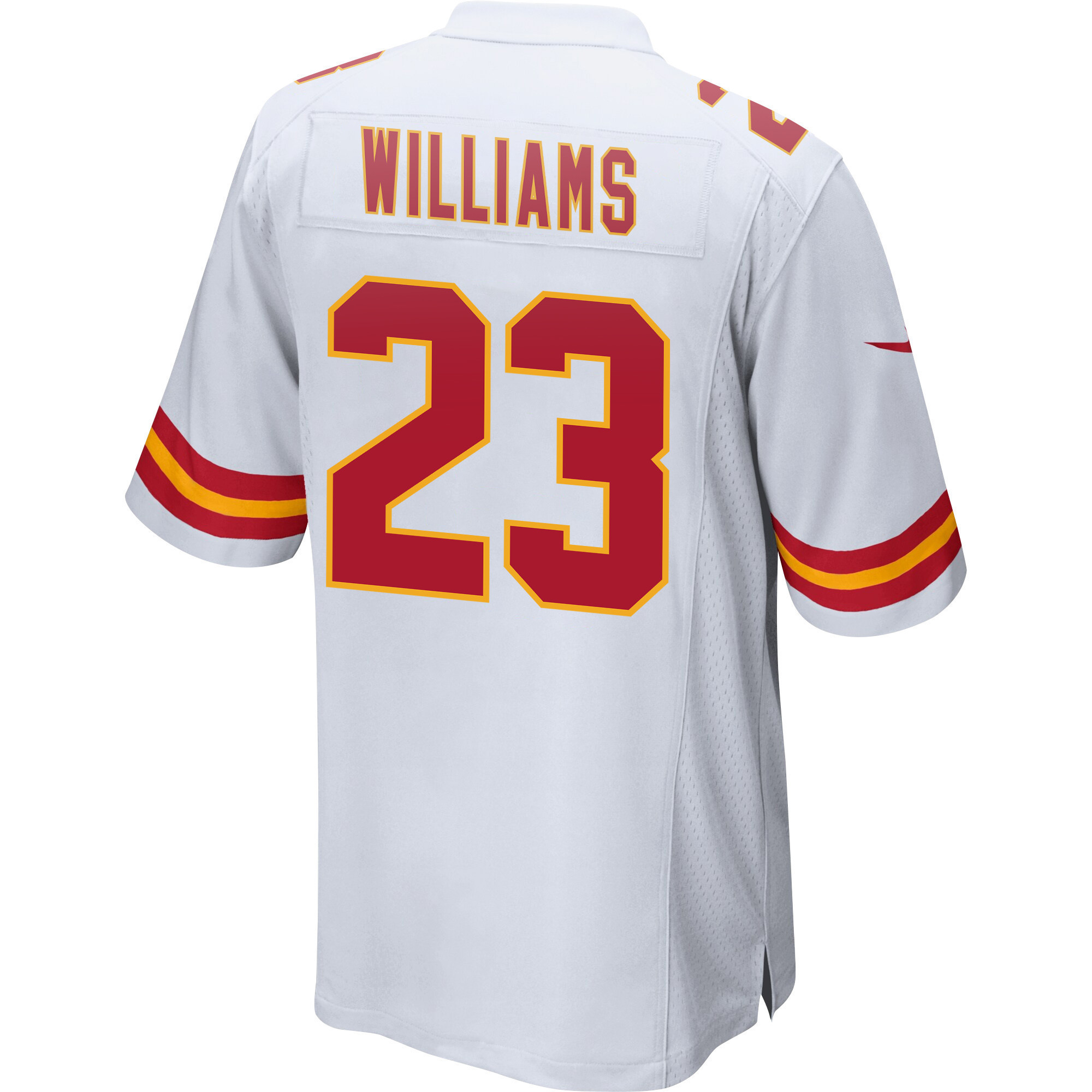 Joshua Williams 23 Kansas City Chiefs Super Bowl LVII Champions 3 Stars Men Game Jersey - White