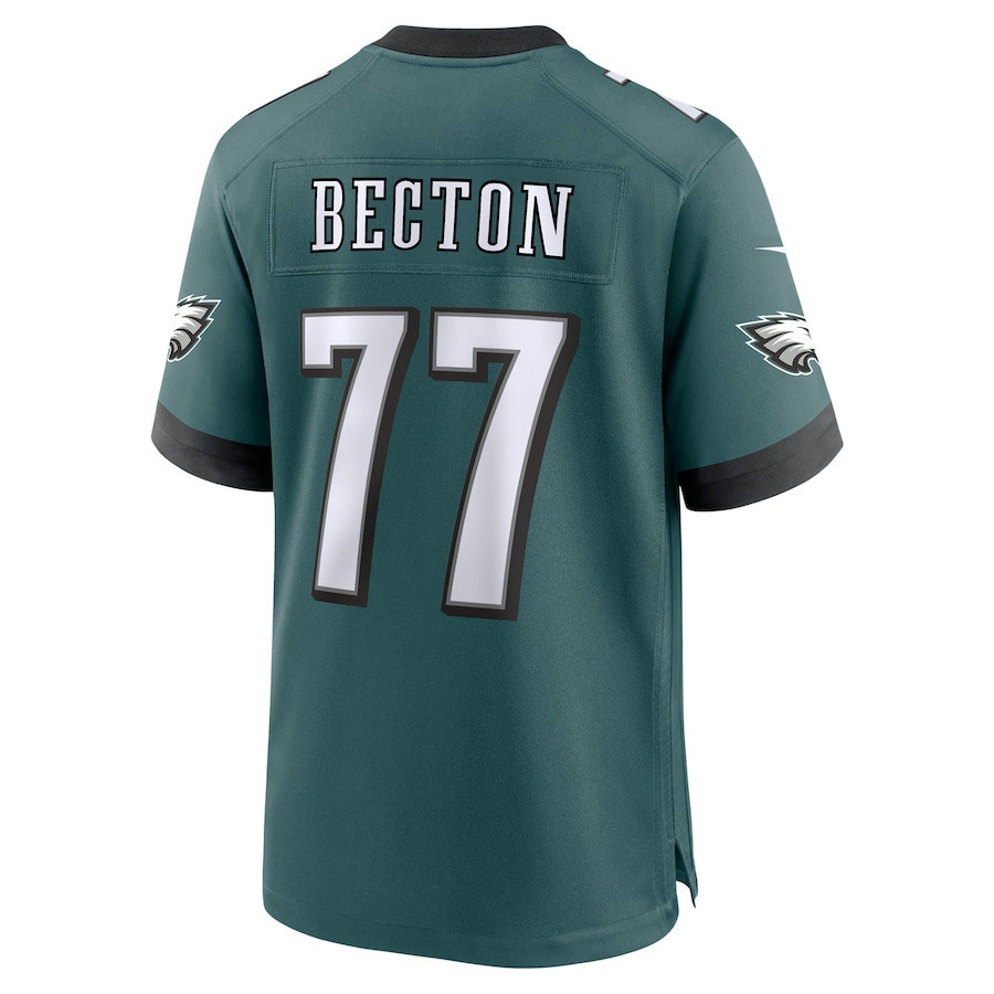Mekhi Becton #77 Philadelphia Eagles Super Bowl LIX YOUTH Jersey - Midnight Green