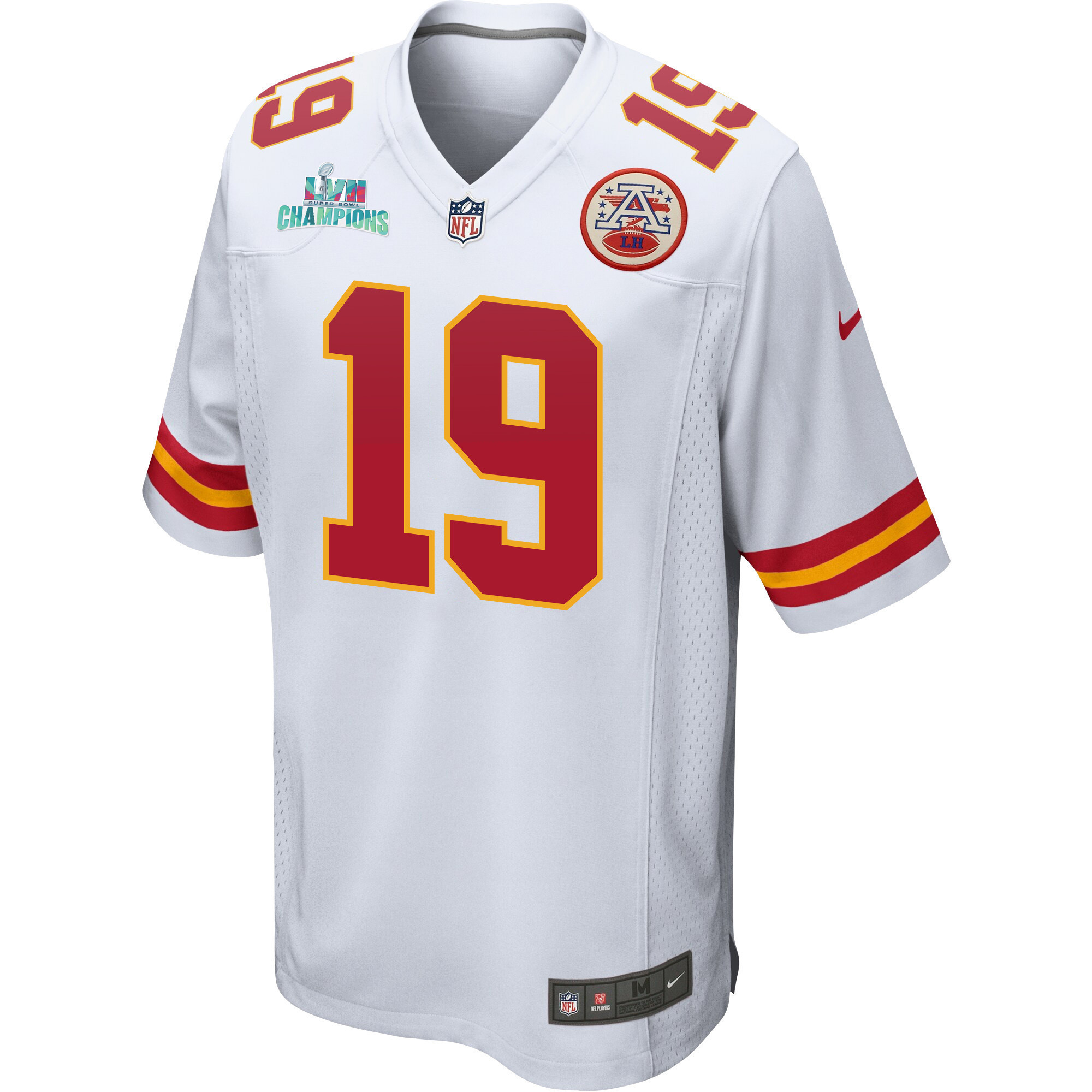 Kadarius Toney 19 Kansas City Chiefs Super Bowl LVII Champions Men Game Jersey - White