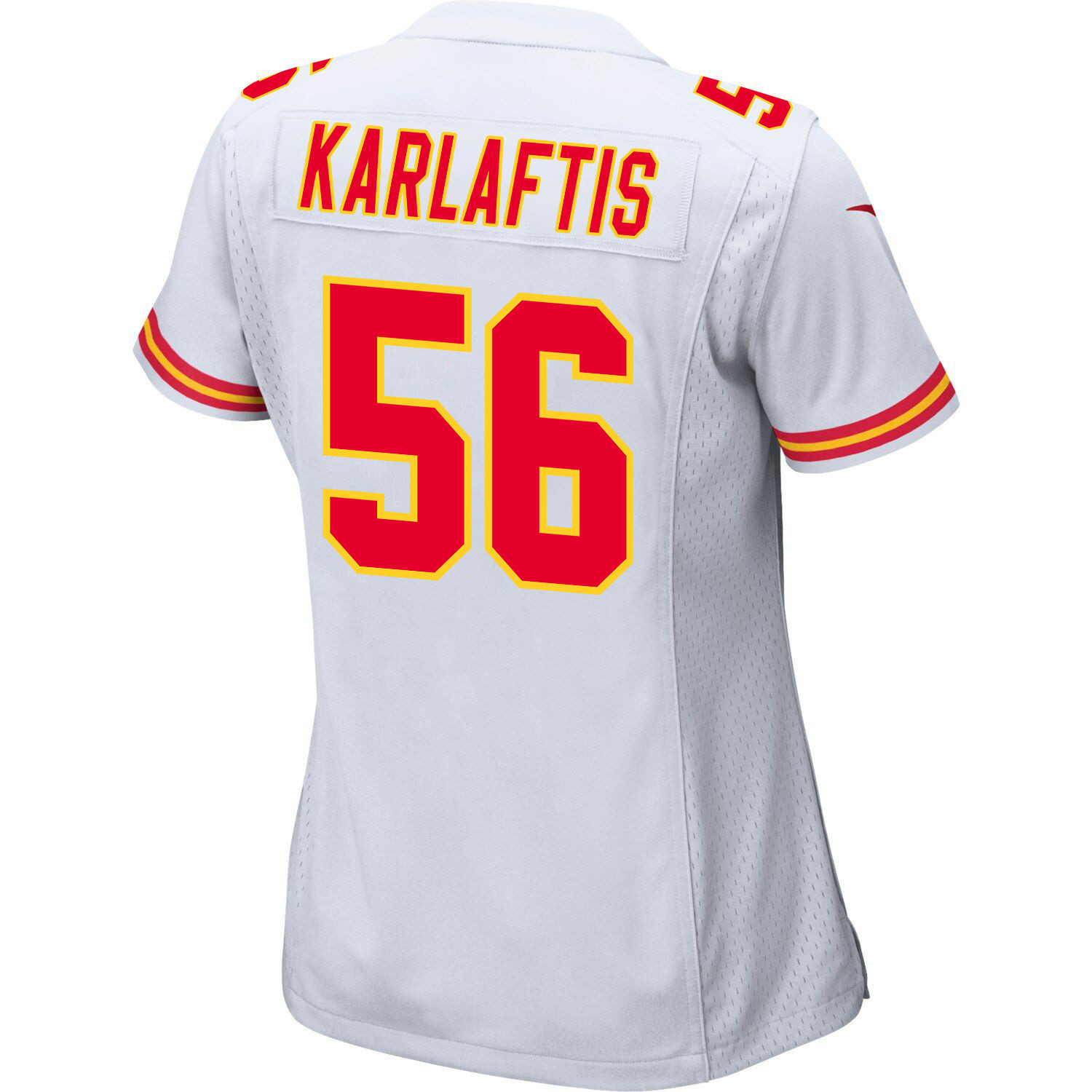 George Karlaftis 56 Kansas City Chiefs Super Bowl LVIII Patch Game Women Jersey - White