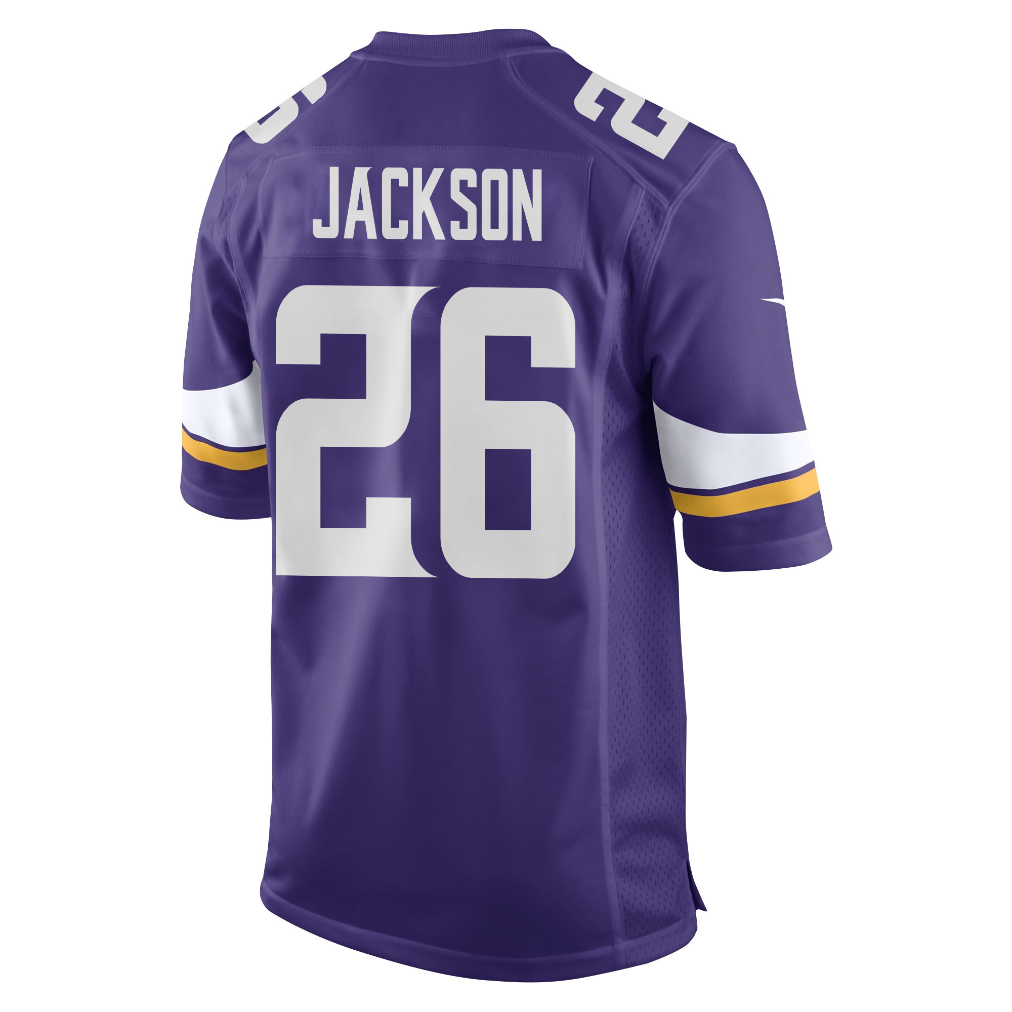 Theo Jackson 26 Minnesota Vikings Super Bowl LIX New Orleans Patch Game Men Jersey - Purple