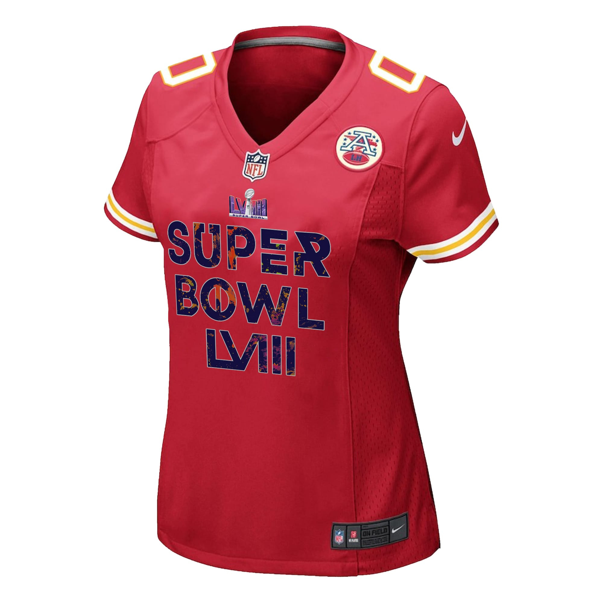 Kansas City Chiefs Super Bowl LVIII Vintage Game Jersey - Women, Red V42