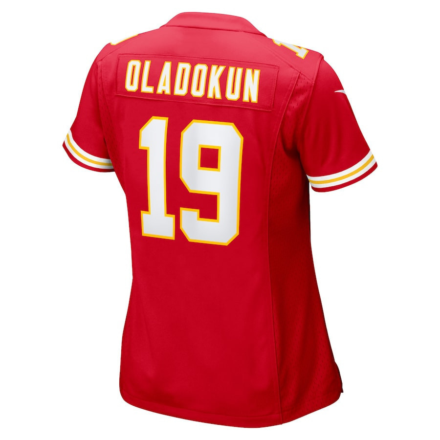 Chris Oladokun #19 Kansas City Chiefs Super Bowl LIX Women's Jersey - Red