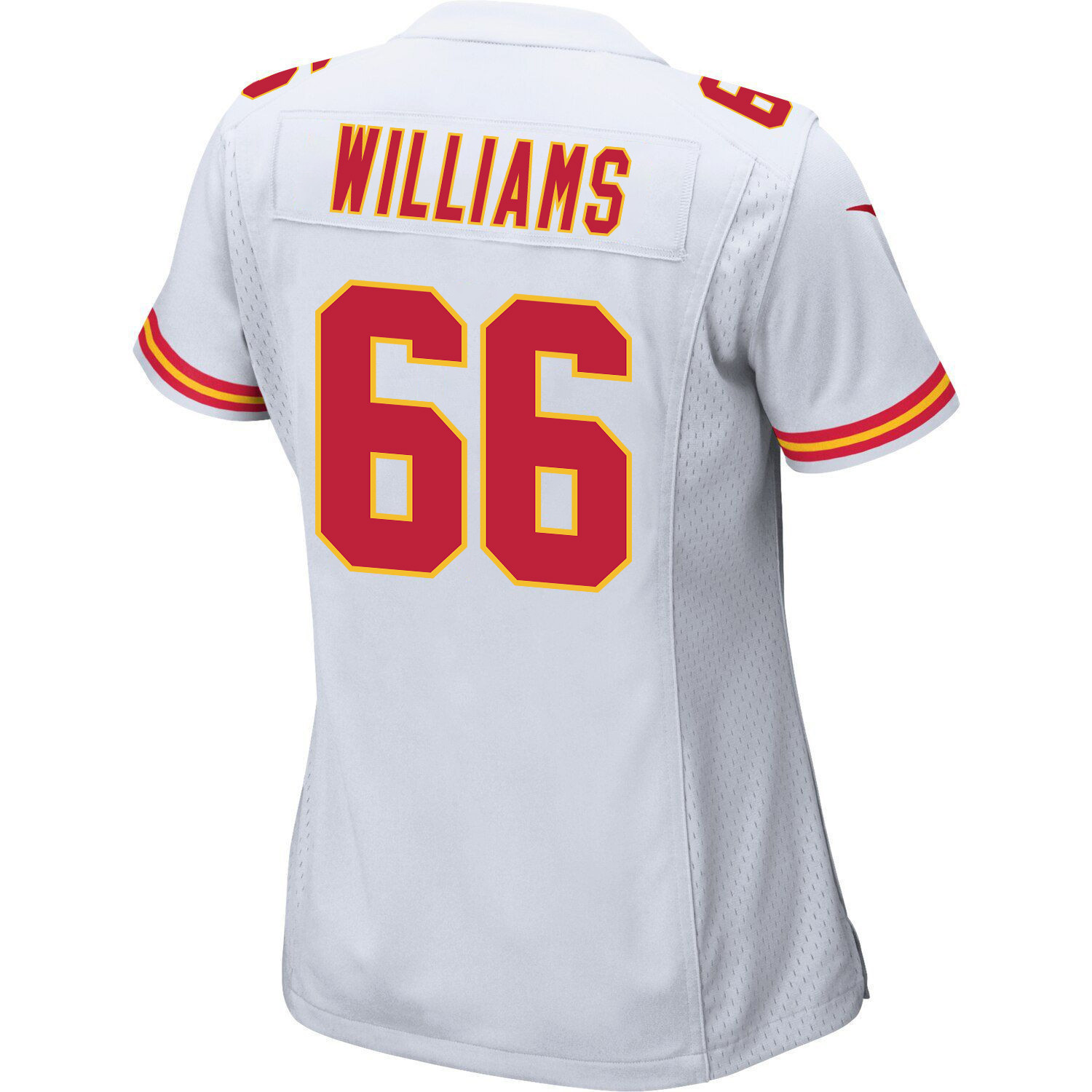 Brandon Williams 66 Kansas City Chiefs Super Bowl LVII Champions 3 Stars Women Game Jersey - White