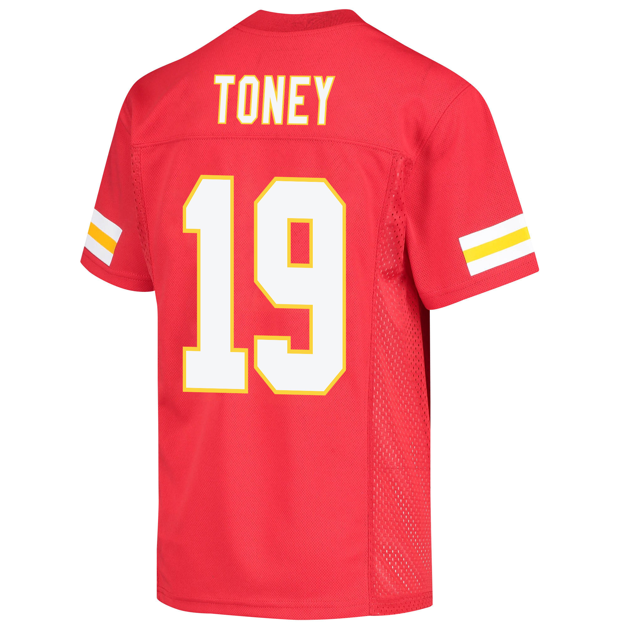 Kadarius Toney 19 Kansas City Chiefs Super Bowl LVII Champions 3 Stars Youth Game Jersey - Red
