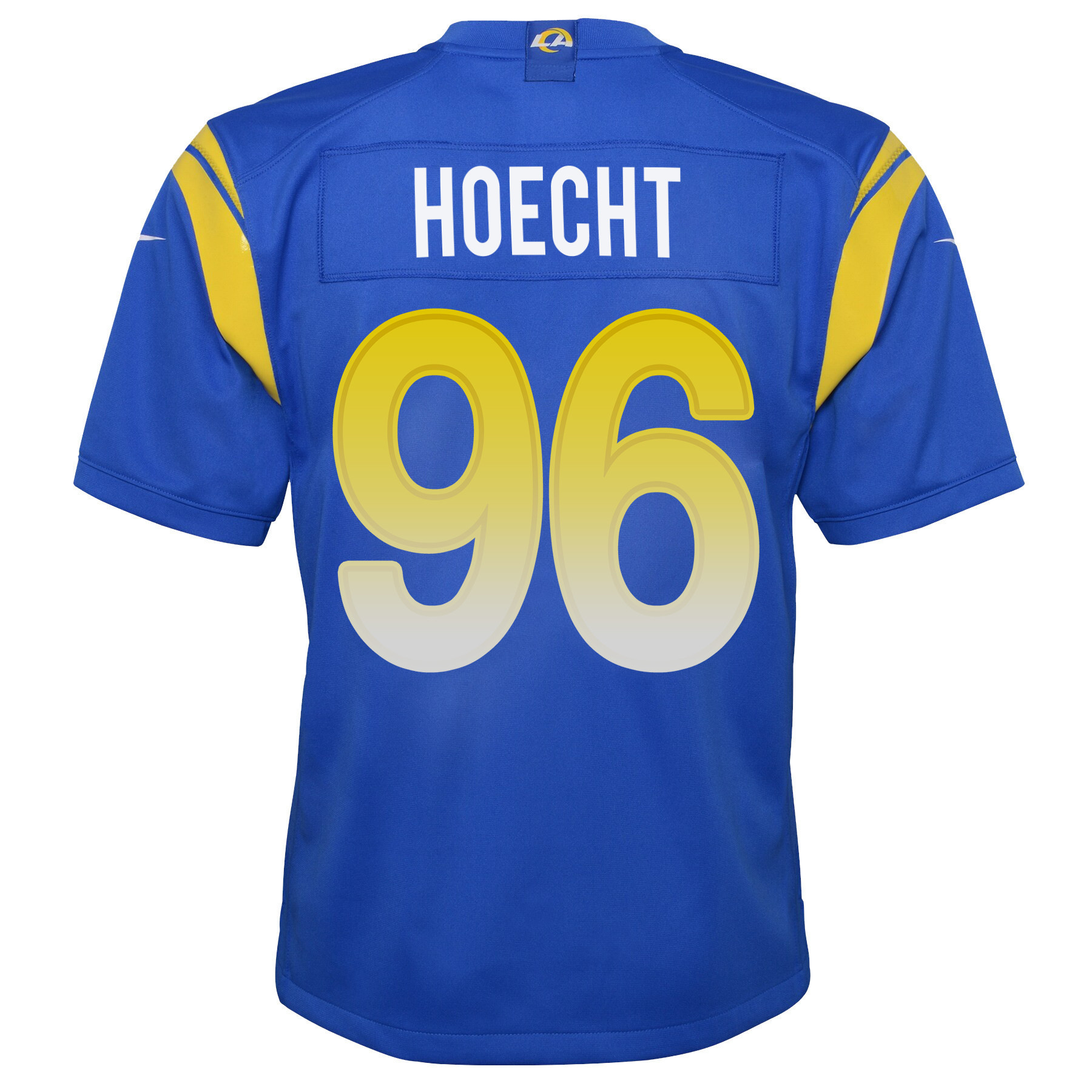 Super Bowl LVI Champions Los Angeles Rams Michael Hoecht 96 Royal Youth's Jersey Jersey