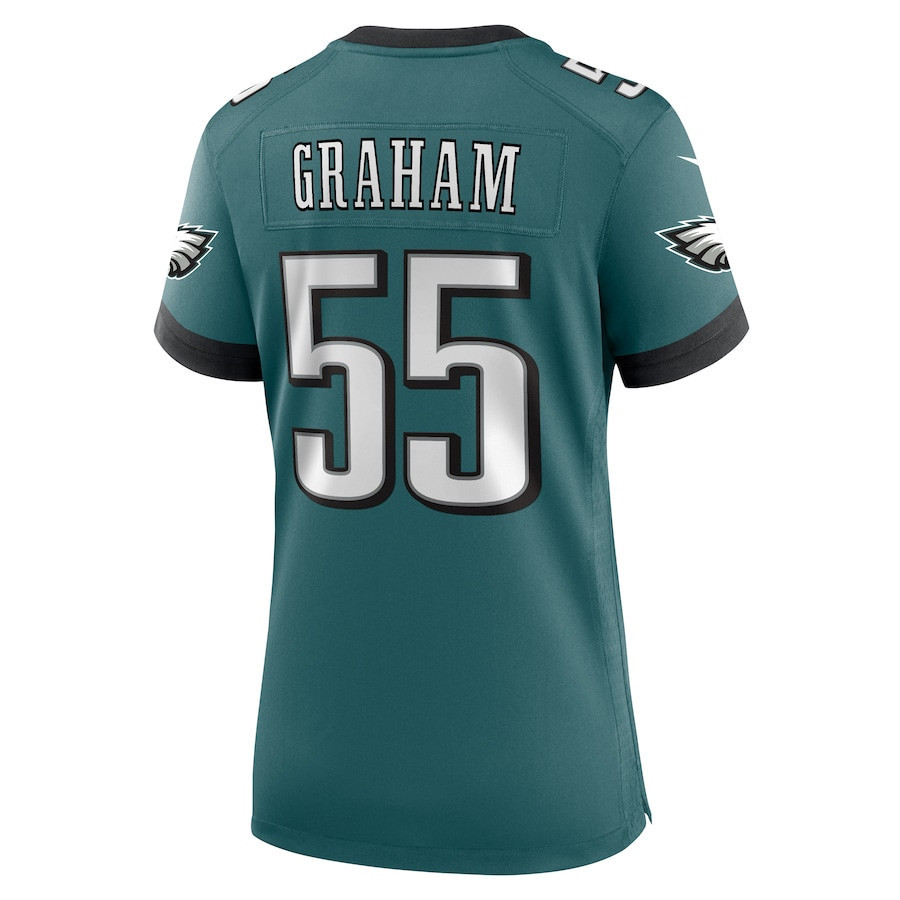 Brandon Graham #55 Philadelphia Eagles Super Bowl LIX Women's Jersey - Midnight Green