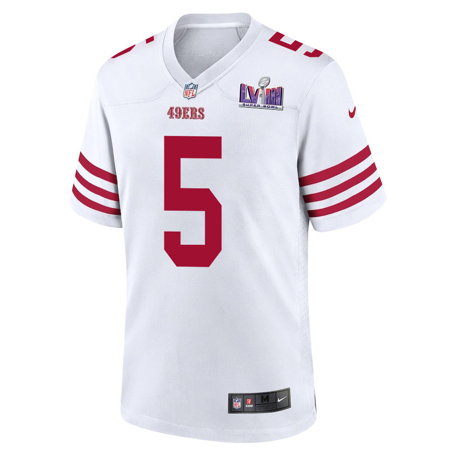 Randy Gregory 5 San Francisco 49ers Super Bowl LVIII Patch Game Men Jersey - White