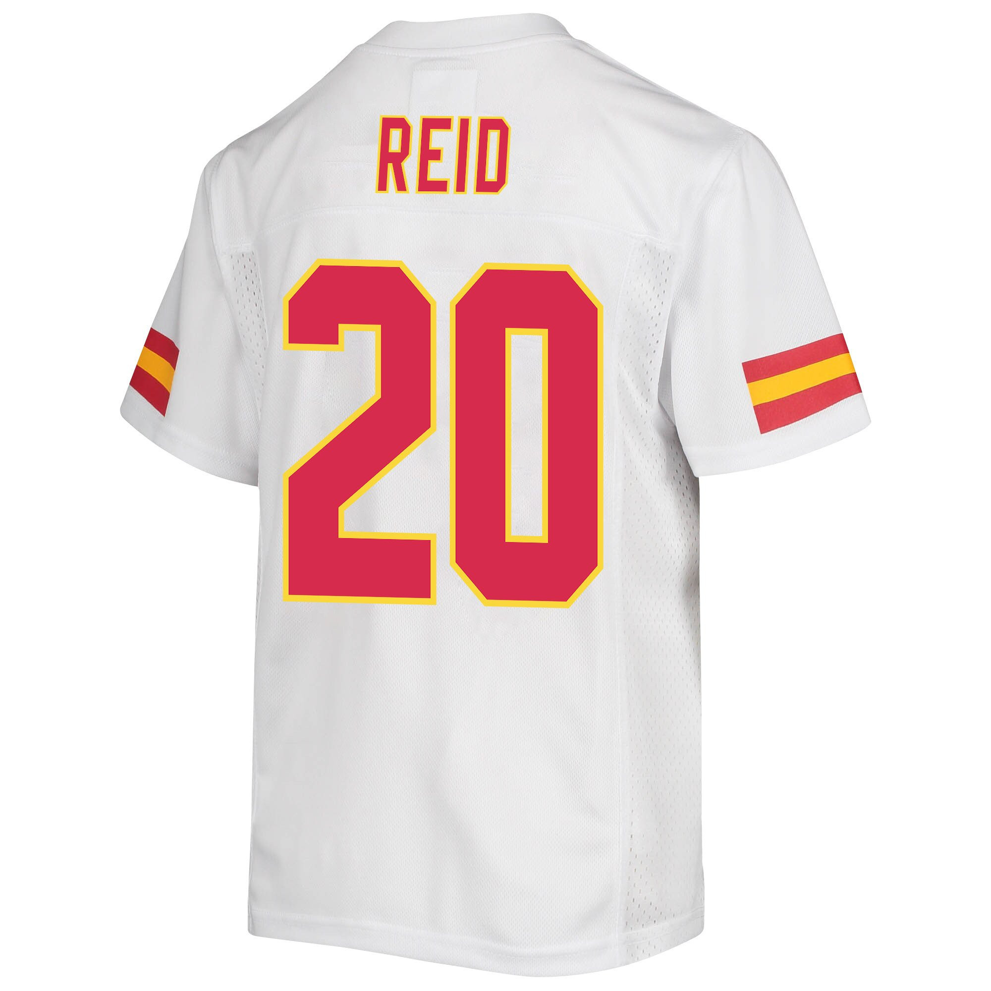 Justin Reid 20 Kansas City Chiefs Super Bowl LVII Champions Youth Game Jersey - White