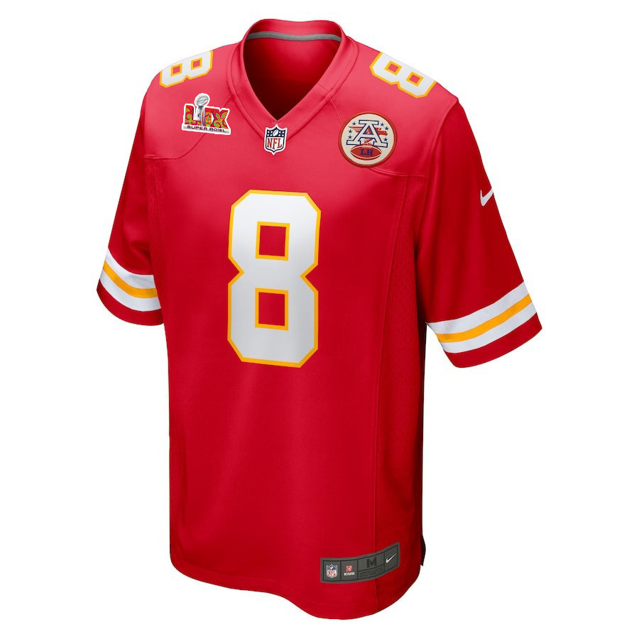 DeAndre Hopkins #8 Kansas City Chiefs Super Bowl LIX Jersey - Men's - Red
