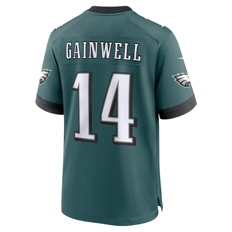 Kenneth Gainwell #14 Philadelphia Eagles Super Bowl LIX YOUTH Jersey - Midnight Green