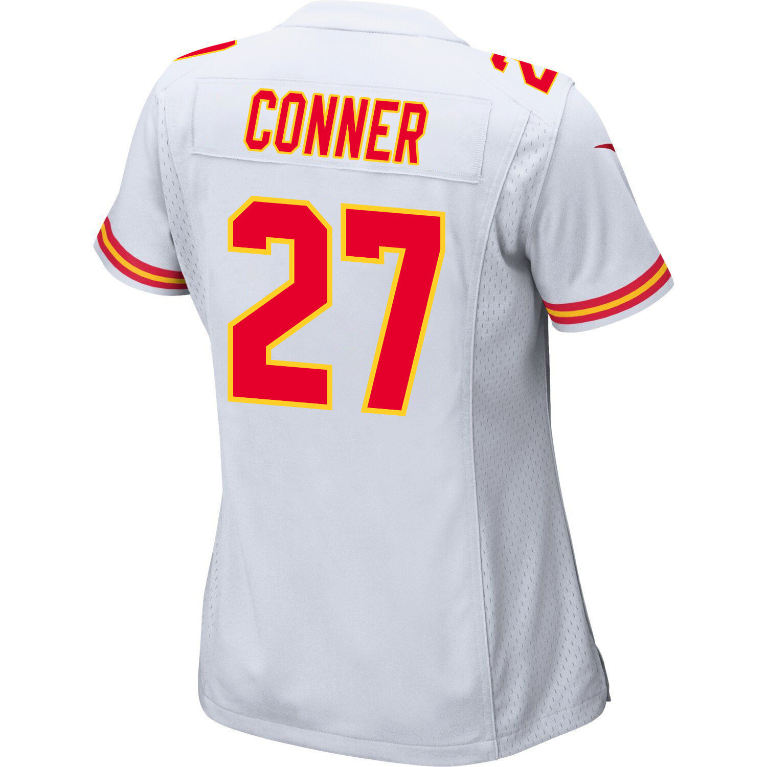 Chamarri Conner 27 Kansas City Chiefs Super Bowl LVIII Patch Game Women Jersey - White
