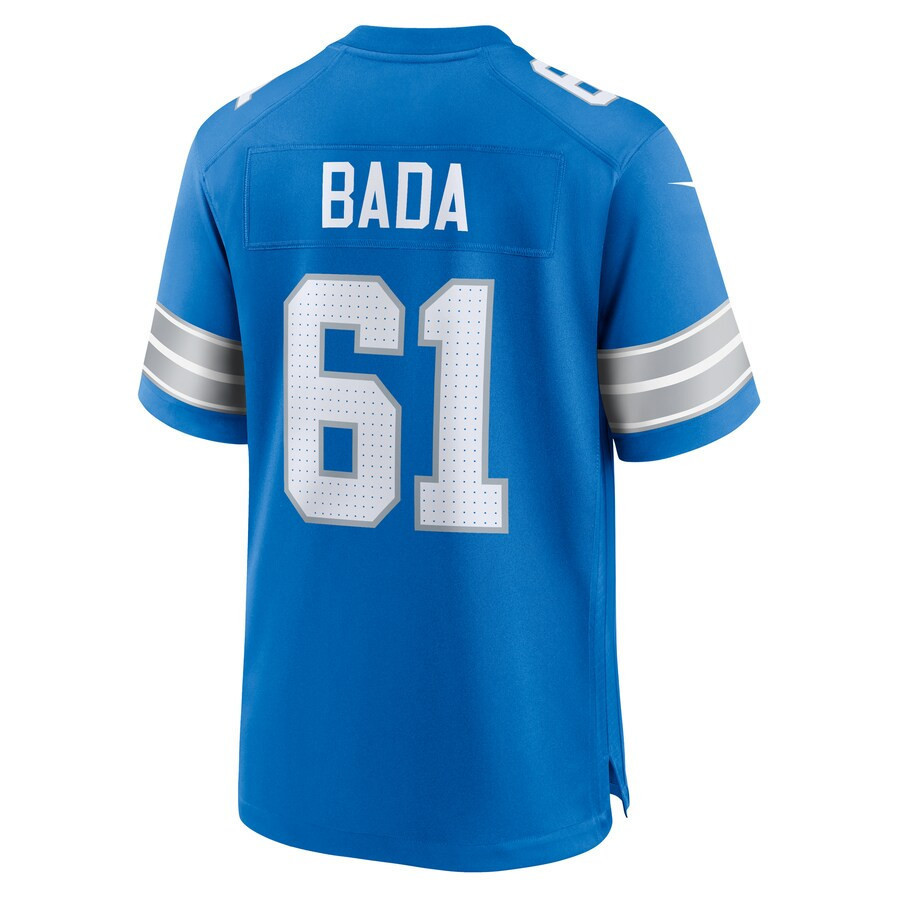 David Bada #61 Detroit Lions Super Bowl LIX YOUTH Jersey - Blue