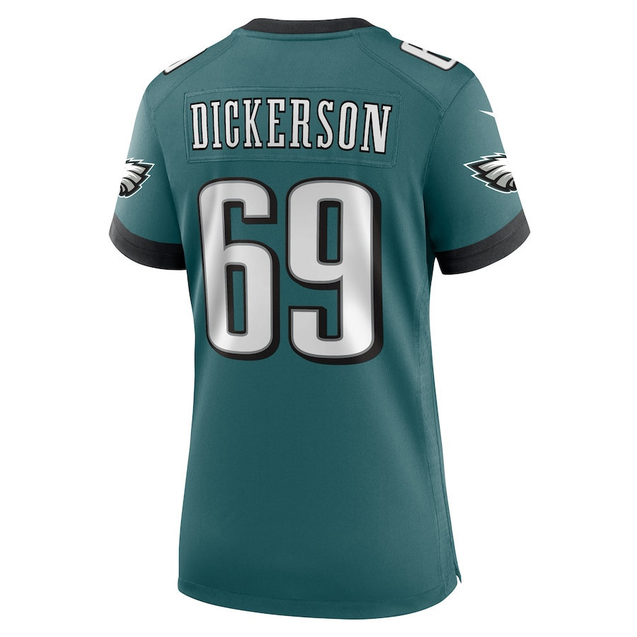 Landon Dickerson #69 Philadelphia Eagles Super Bowl LIX Women's Jersey - Midnight Green