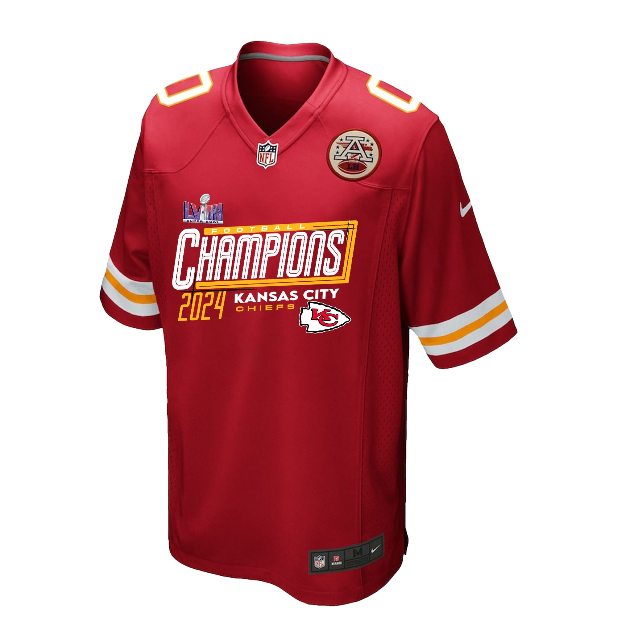 Kansas City Chiefs Football Super Bowl LVIII Champions Game Jersey - Men, Red V24