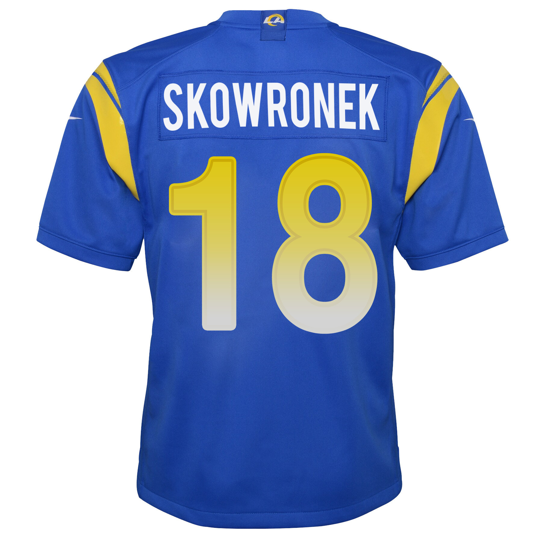Super Bowl LVI Champions Los Angeles Rams Ben Skowronek 18 Royal Youth's Jersey Jersey